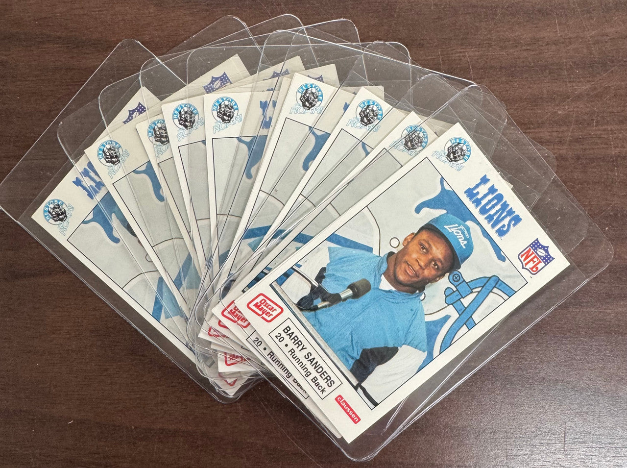 1989 Oscar Mayer Barry Sanders Rookie RC Lot of 50 NM