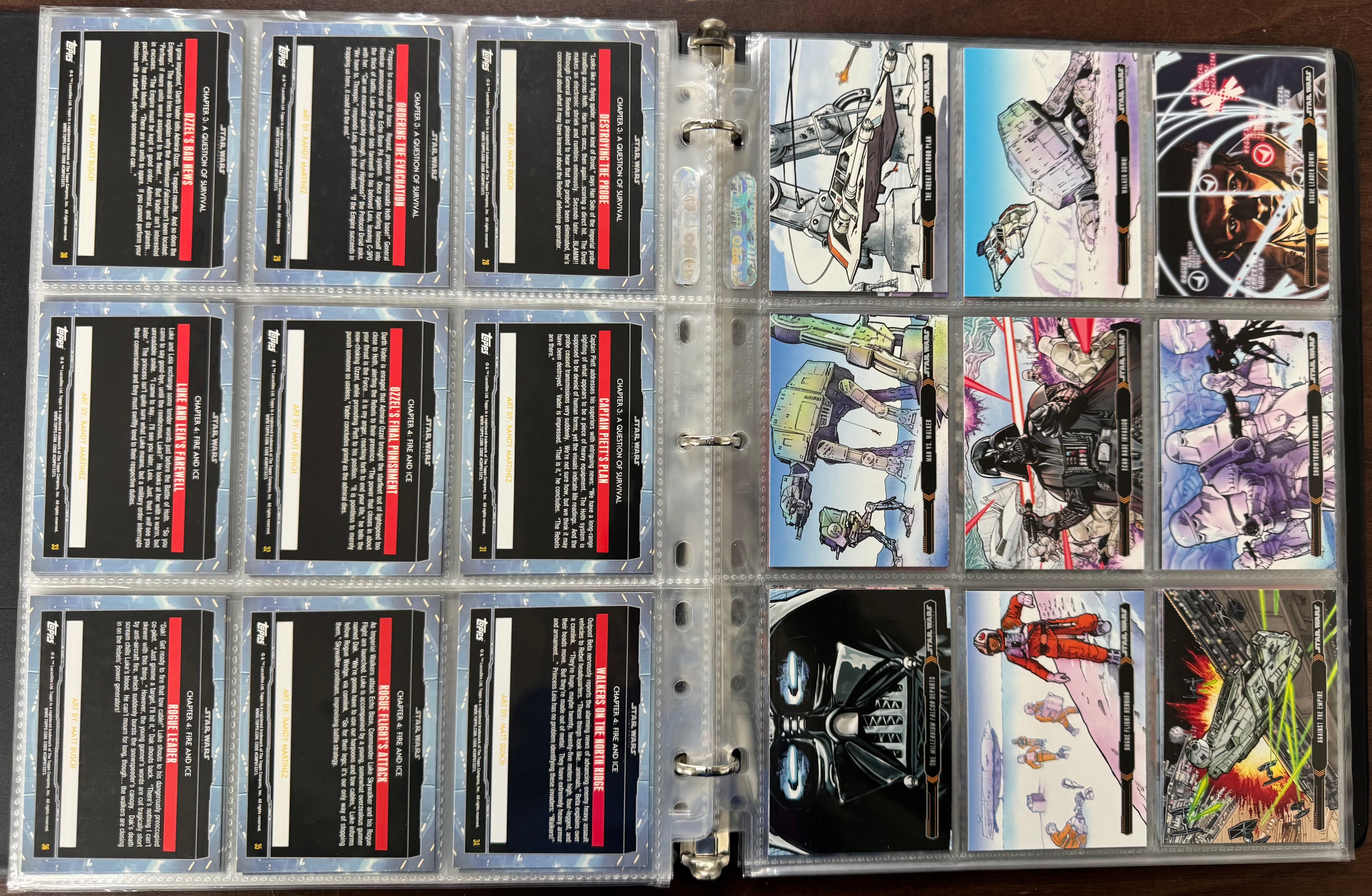 2013 Topps Star Wars Illustrated New Hope and Empire Strikes Back Complete Sets