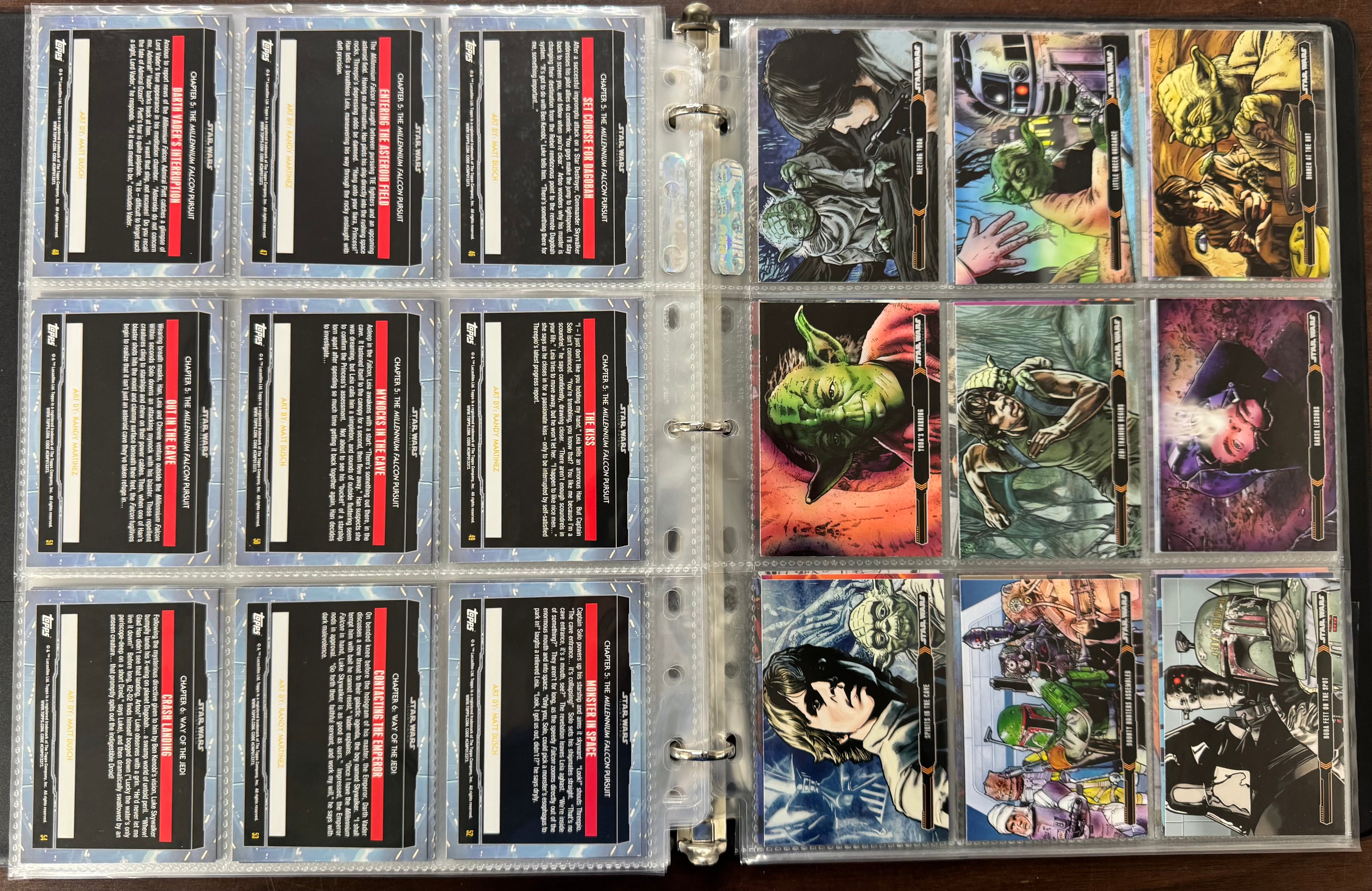 2013 Topps Star Wars Illustrated New Hope and Empire Strikes Back Complete Sets
