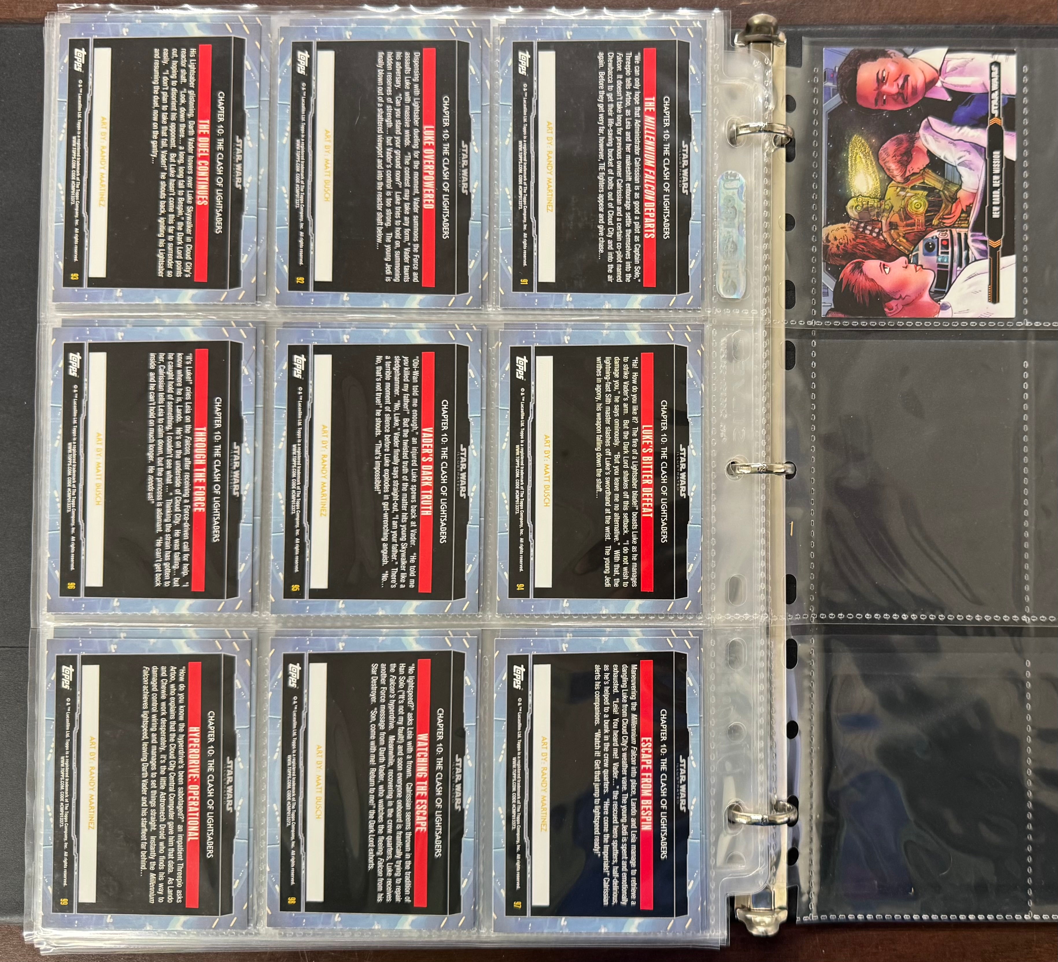 2013 Topps Star Wars Illustrated New Hope and Empire Strikes Back Complete Sets