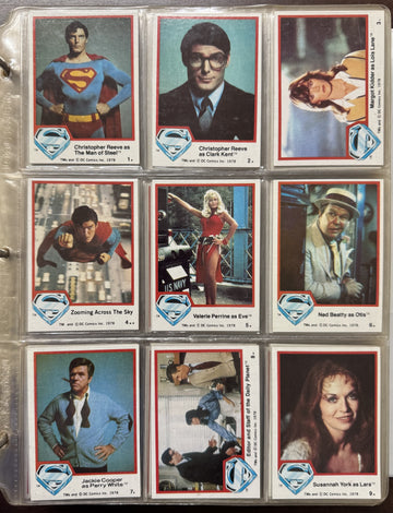 1978/83 Topps Superman 1-3 Complete Card Sets W/ Stickers EX-MT