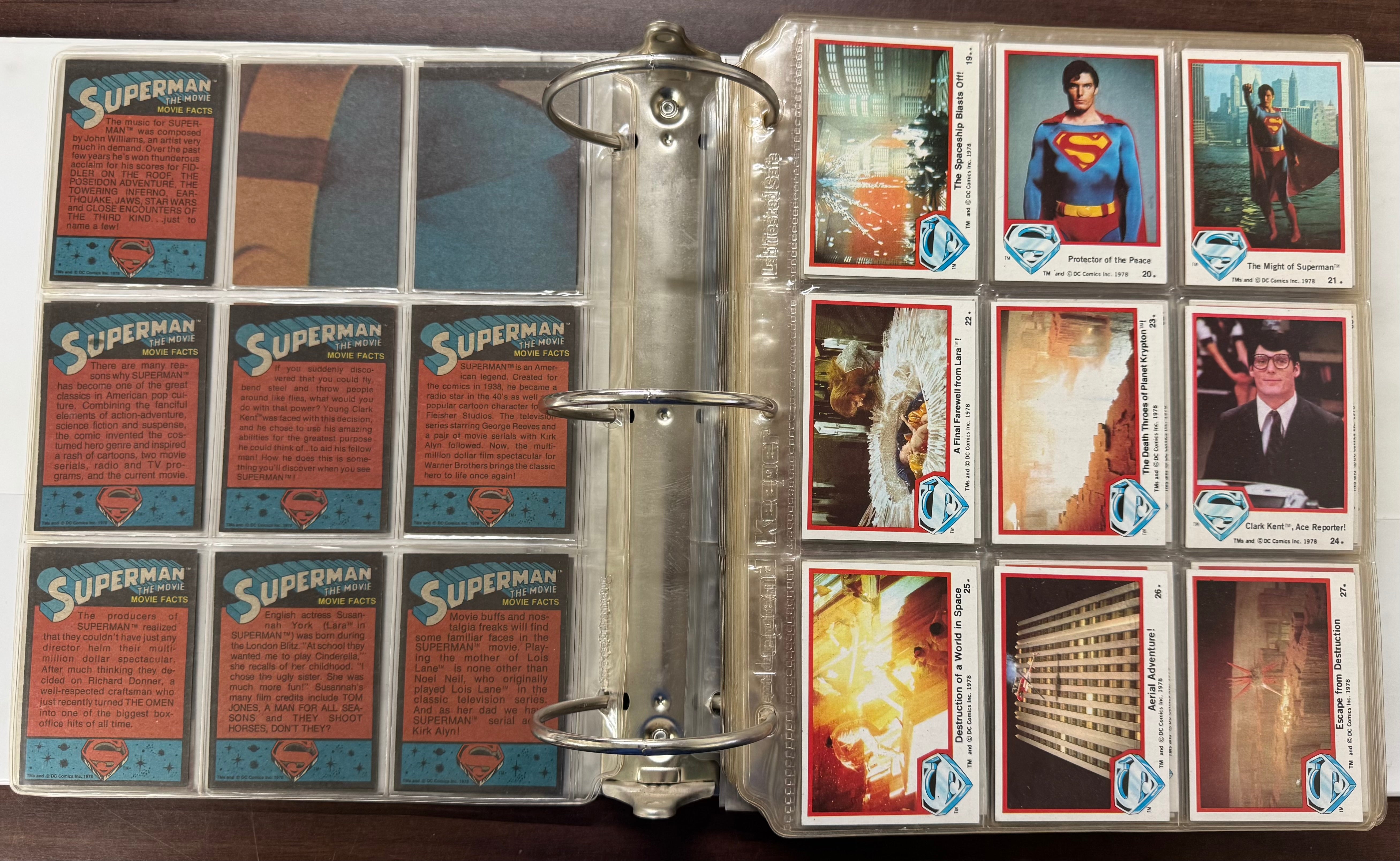 1978/83 Topps Superman 1-3 Complete Card Sets W/ Stickers EX-MT