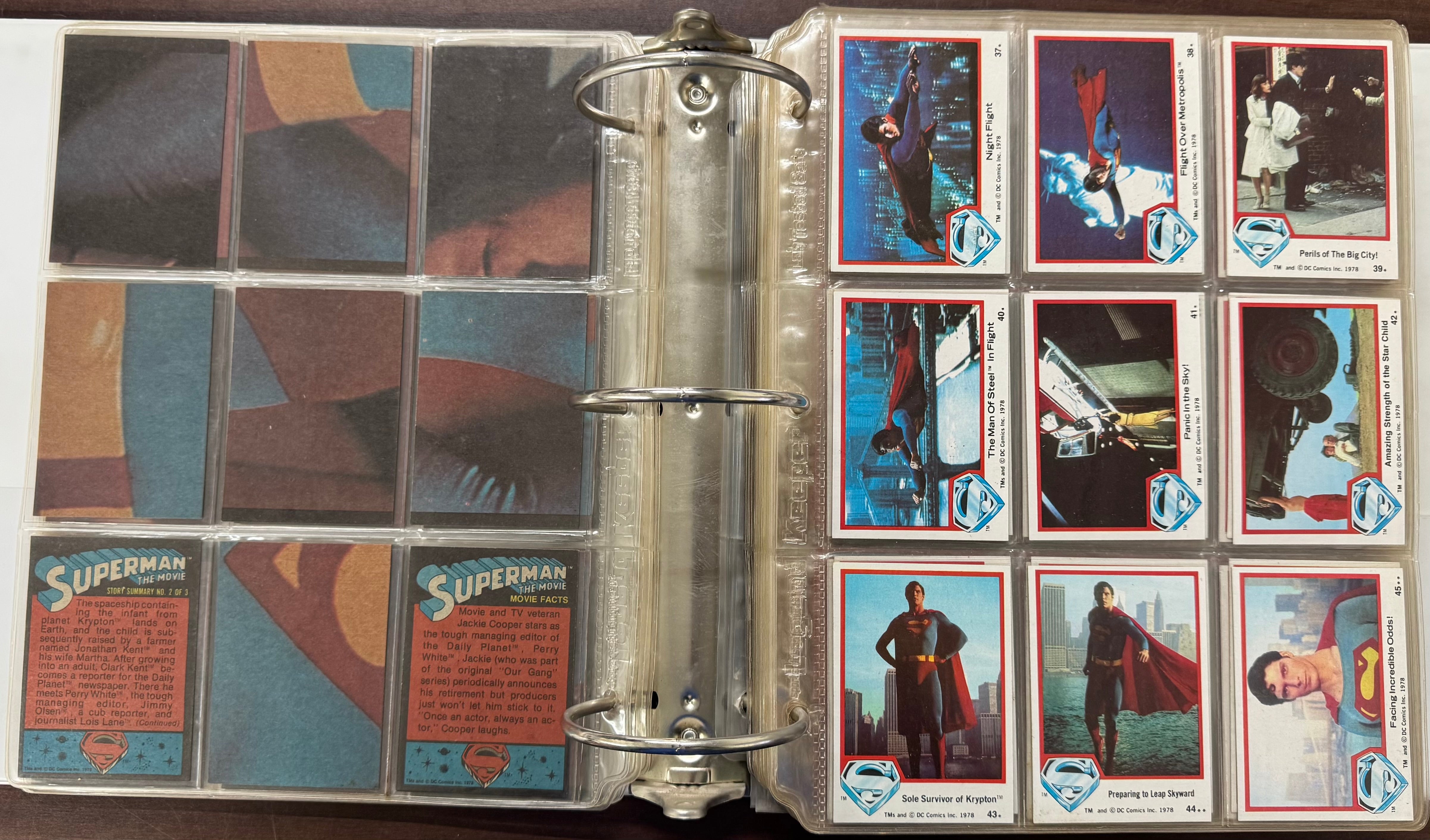 1978/83 Topps Superman 1-3 Complete Card Sets W/ Stickers EX-MT