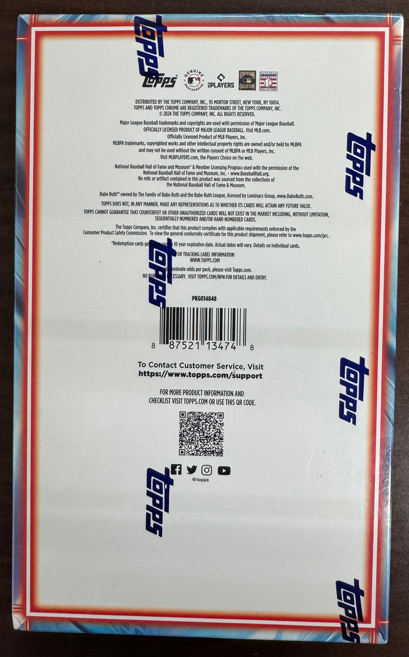 2024 Topps Chrome Update Series Baseball Hobby Box