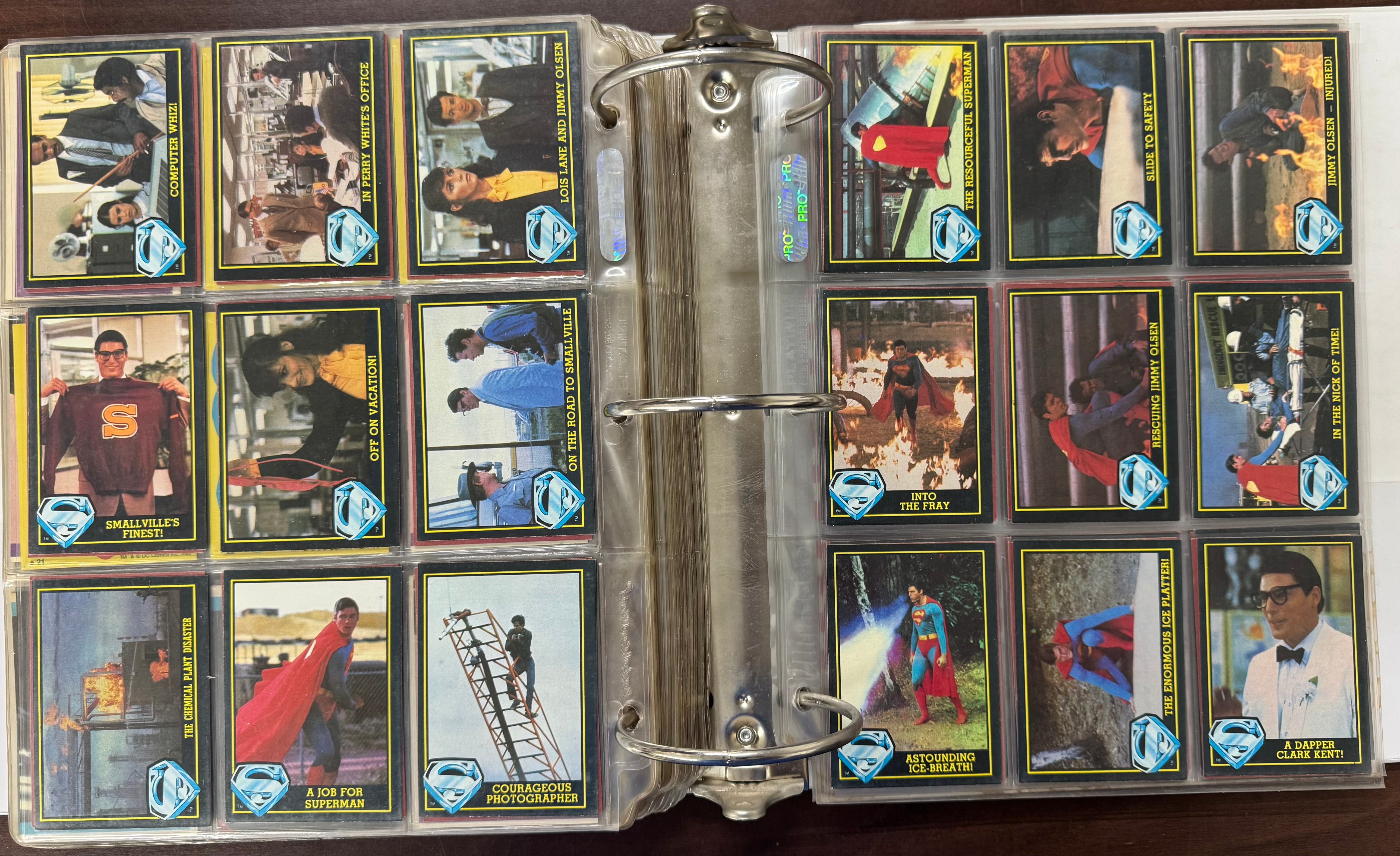 1978/83 Topps Superman 1-3 Complete Card Sets W/ Stickers EX-MT