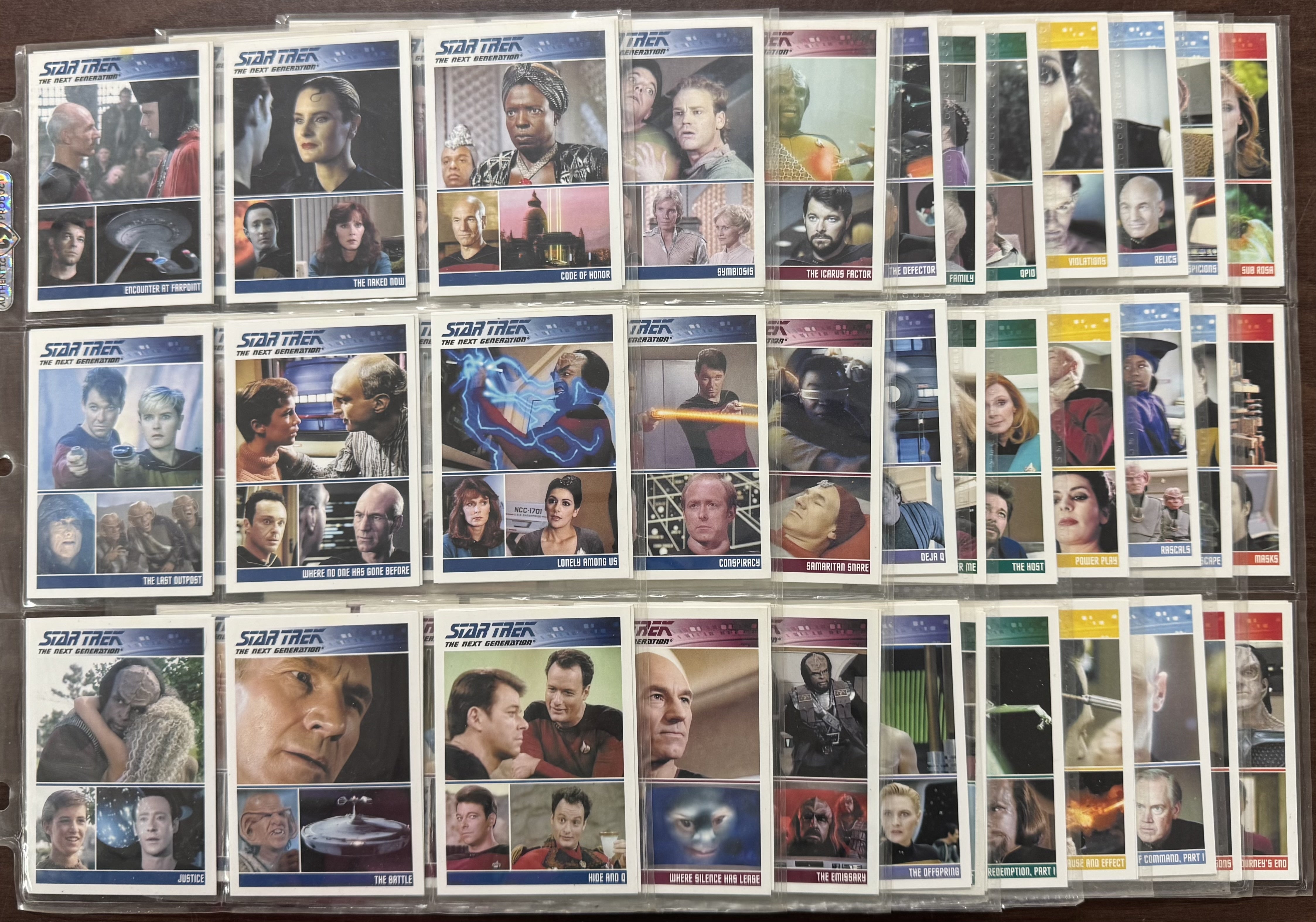 2011 Rittenhouse Star Trek The Next Generation Series 1-2 Complete Sets (180)