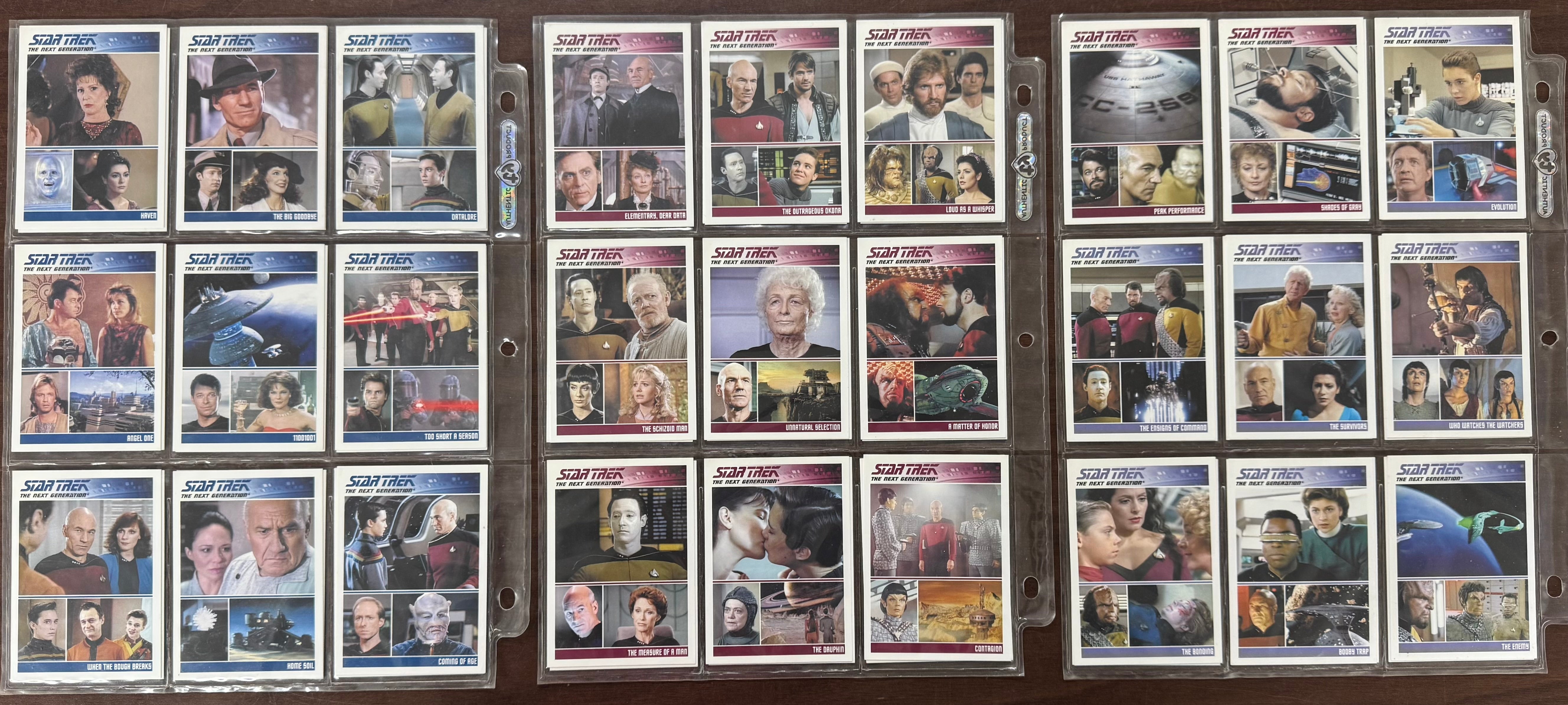 2011 Rittenhouse Star Trek The Next Generation Series 1-2 Complete Sets (180)