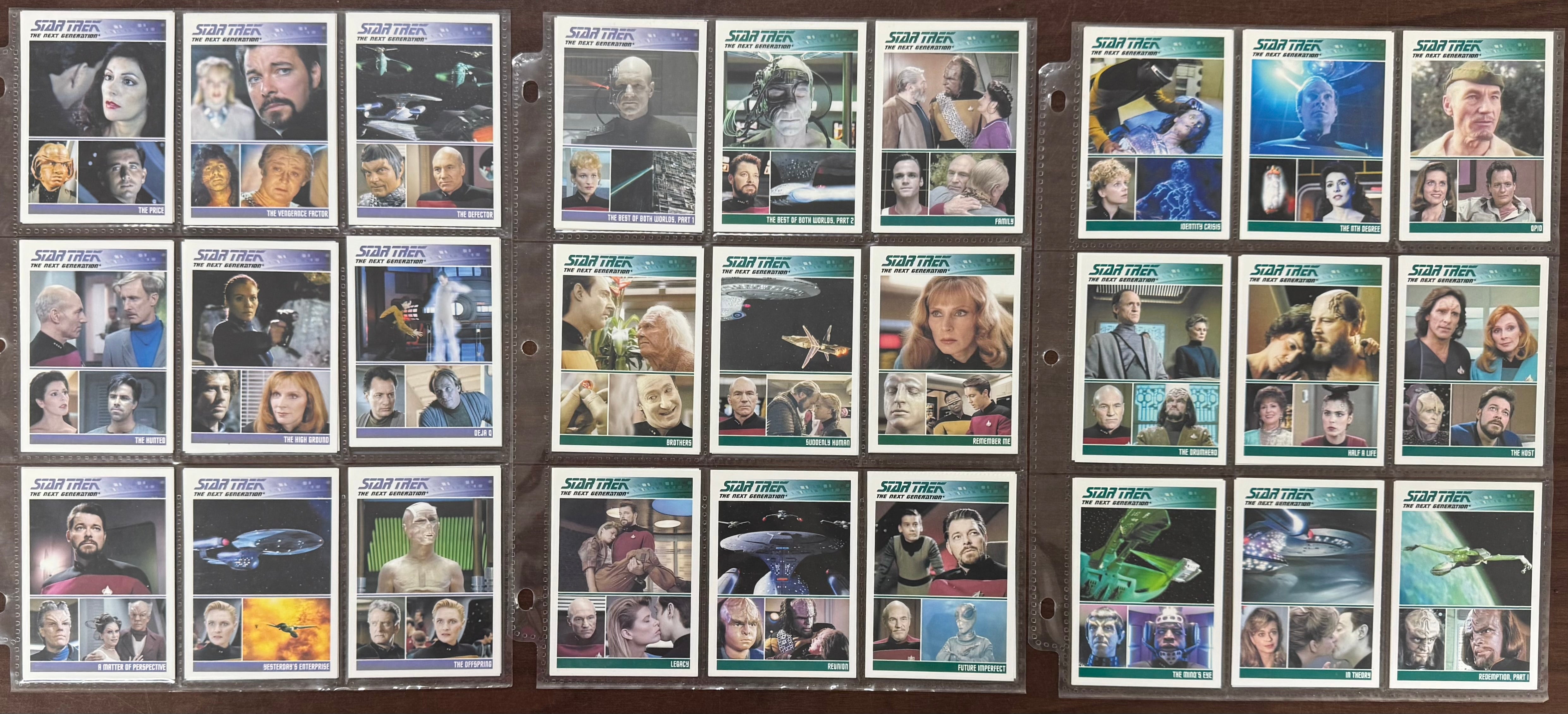 2011 Rittenhouse Star Trek The Next Generation Series 1-2 Complete Sets (180)