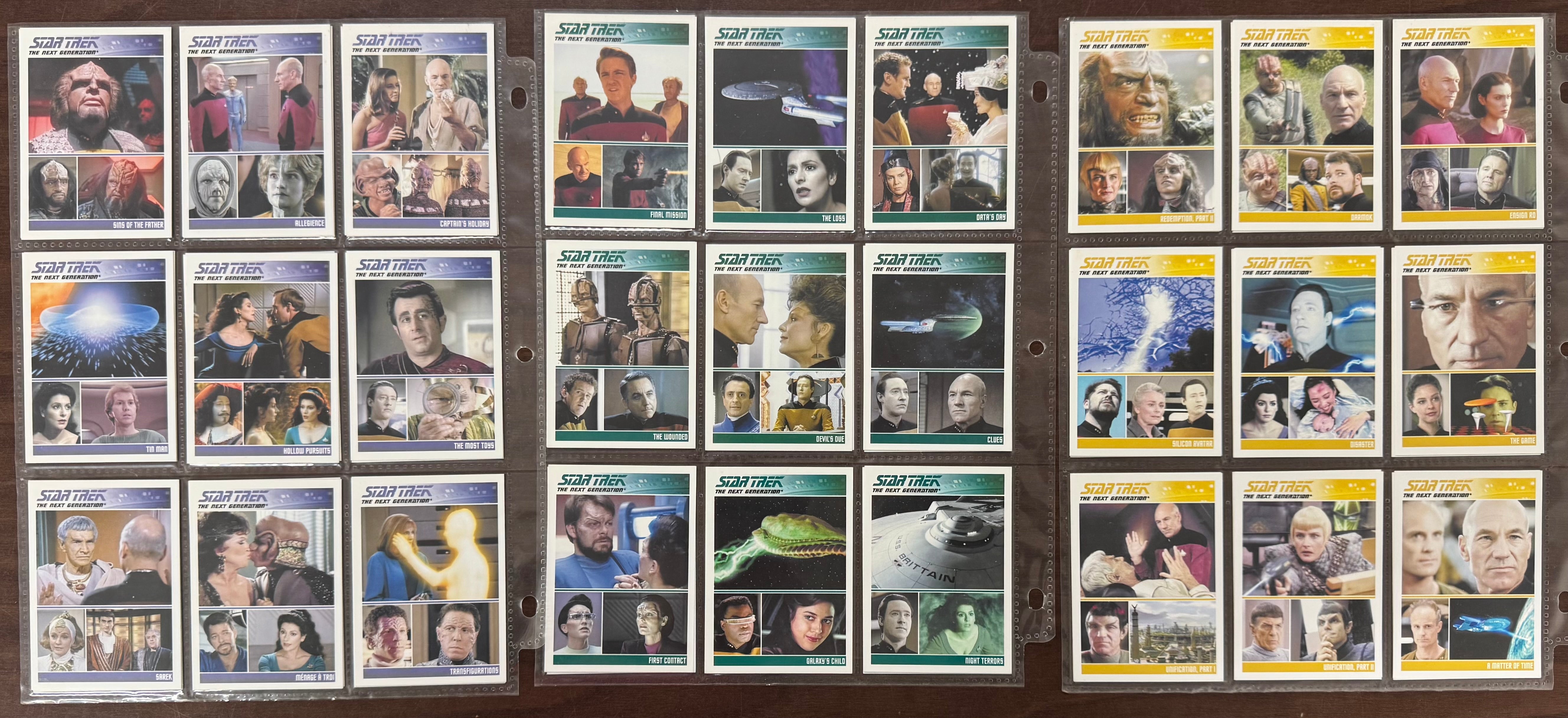 2011 Rittenhouse Star Trek The Next Generation Series 1-2 Complete Sets (180)