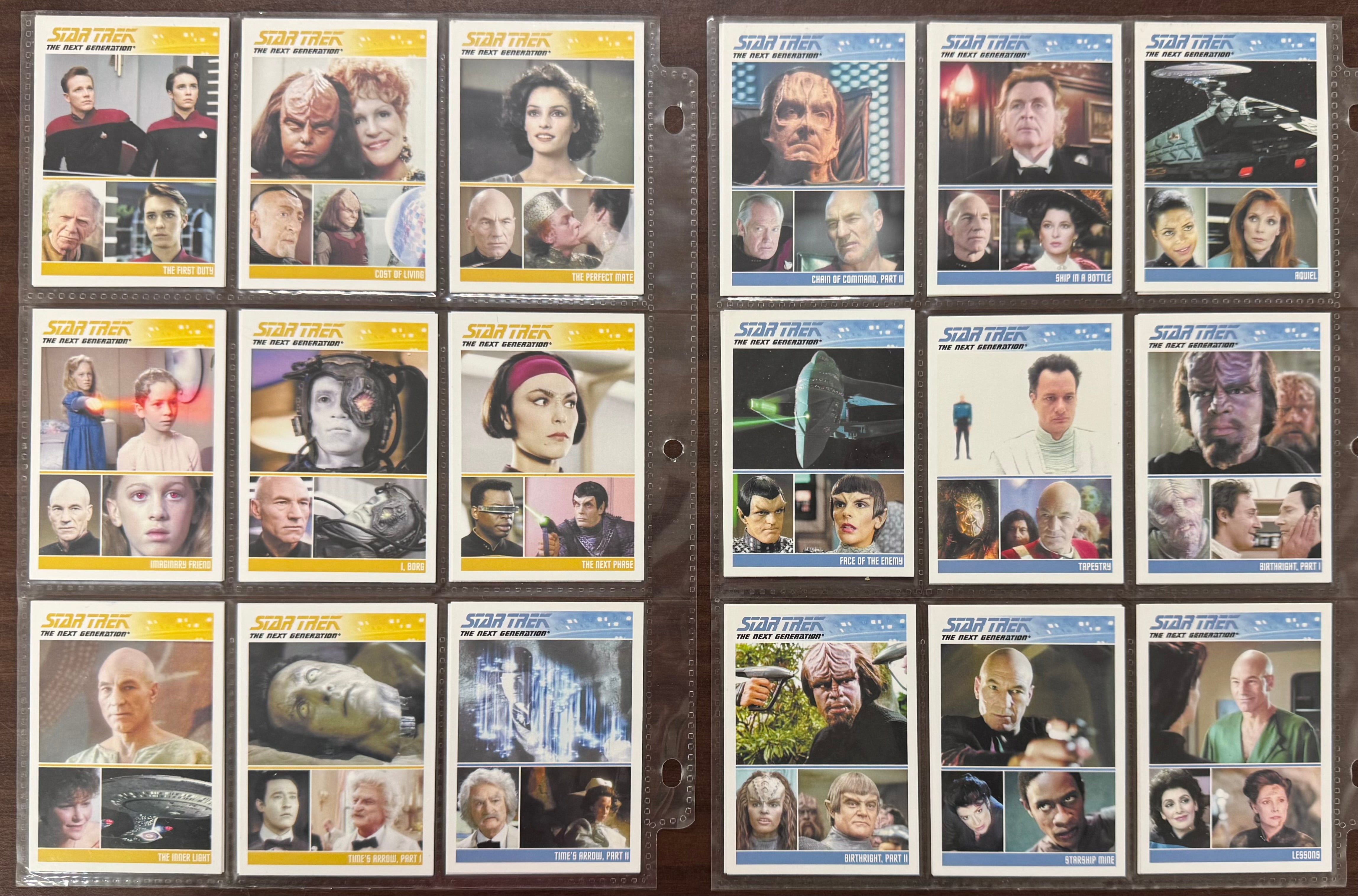 2011 Rittenhouse Star Trek The Next Generation Series 1-2 Complete Sets (180)