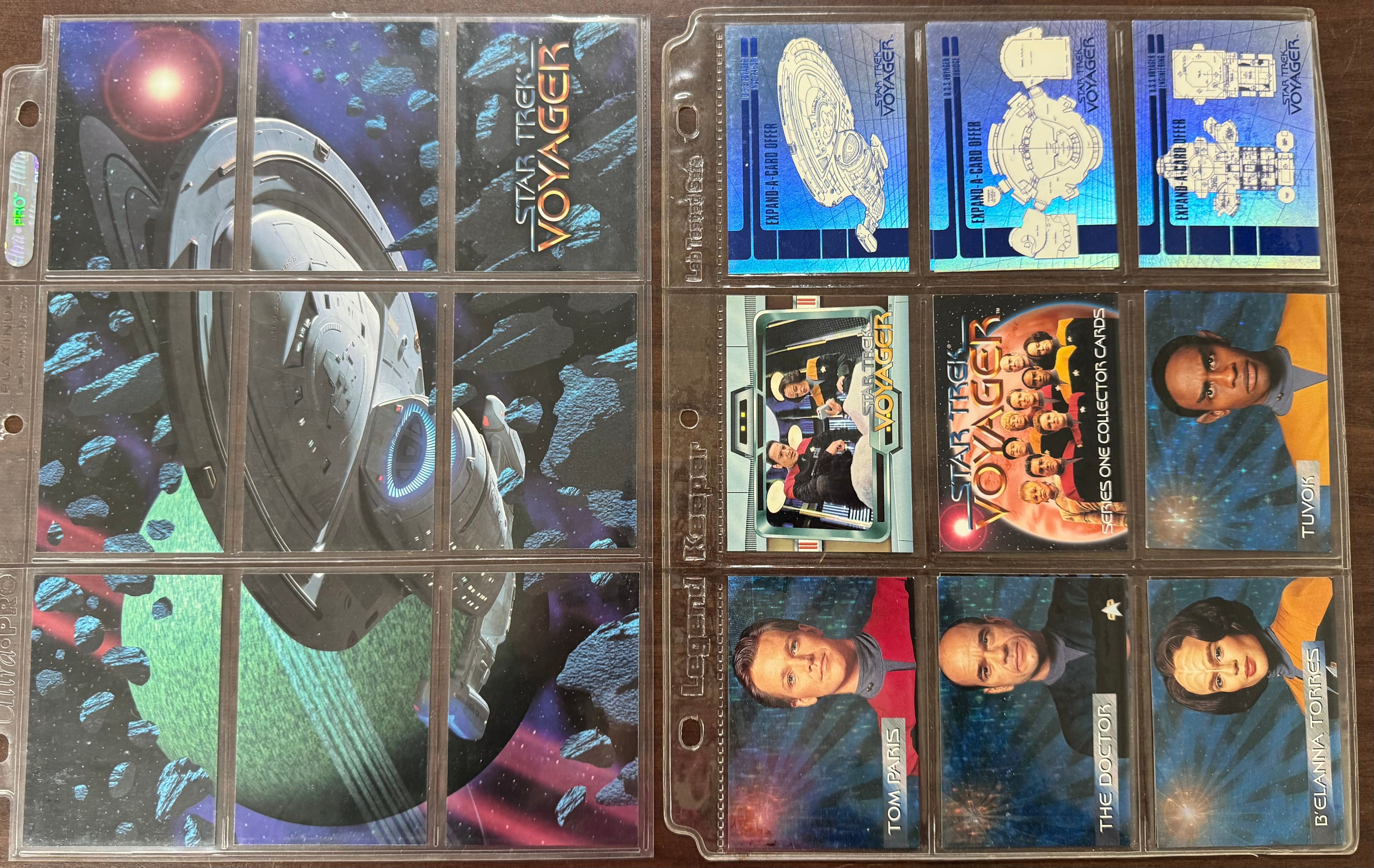 1995 SkyBox Star Trek Voyager Season 1 Complete Set (98) W/ Inserts