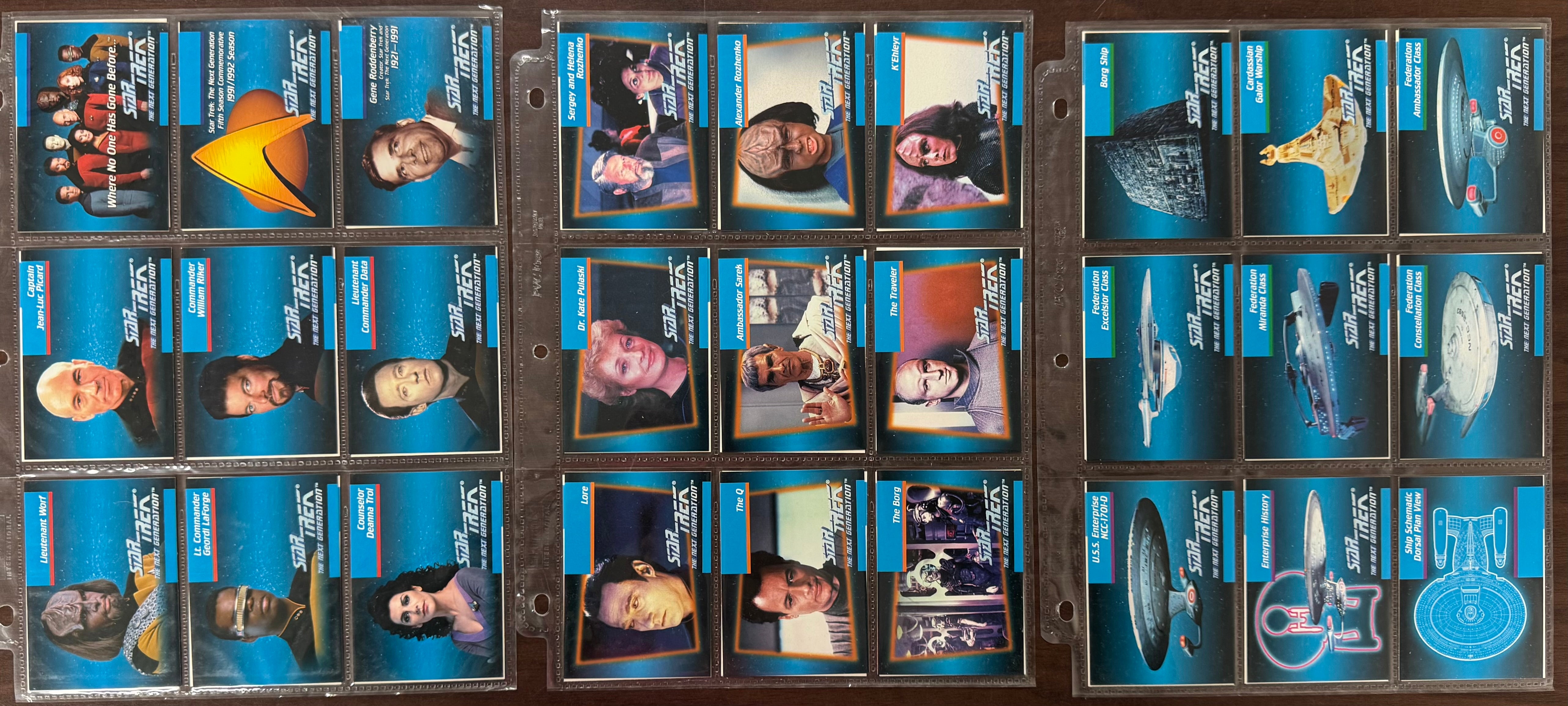 1992 Impel Star Trek The Next Generation Complete Set (120) W/ Inserts and Promo