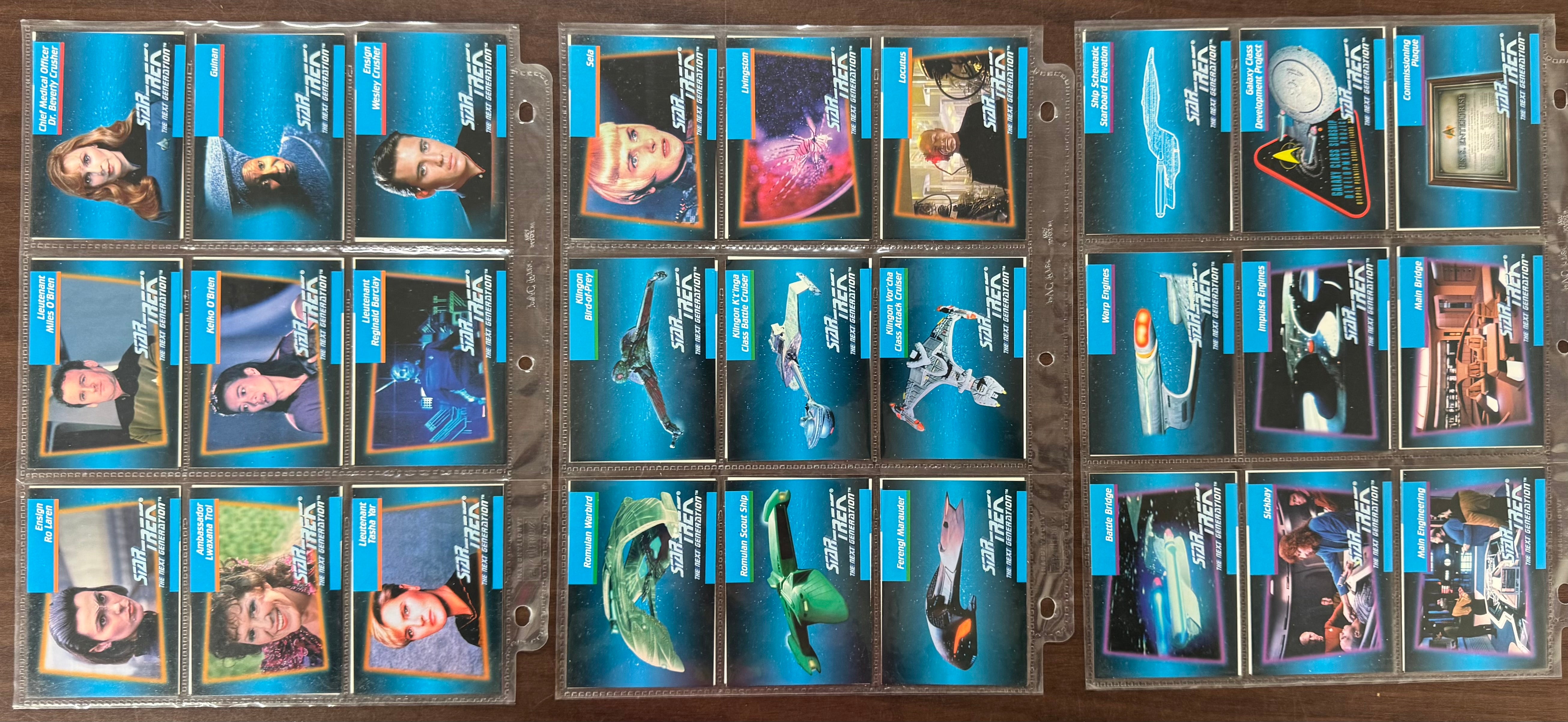 1992 Impel Star Trek The Next Generation Complete Set (120) W/ Inserts and Promo