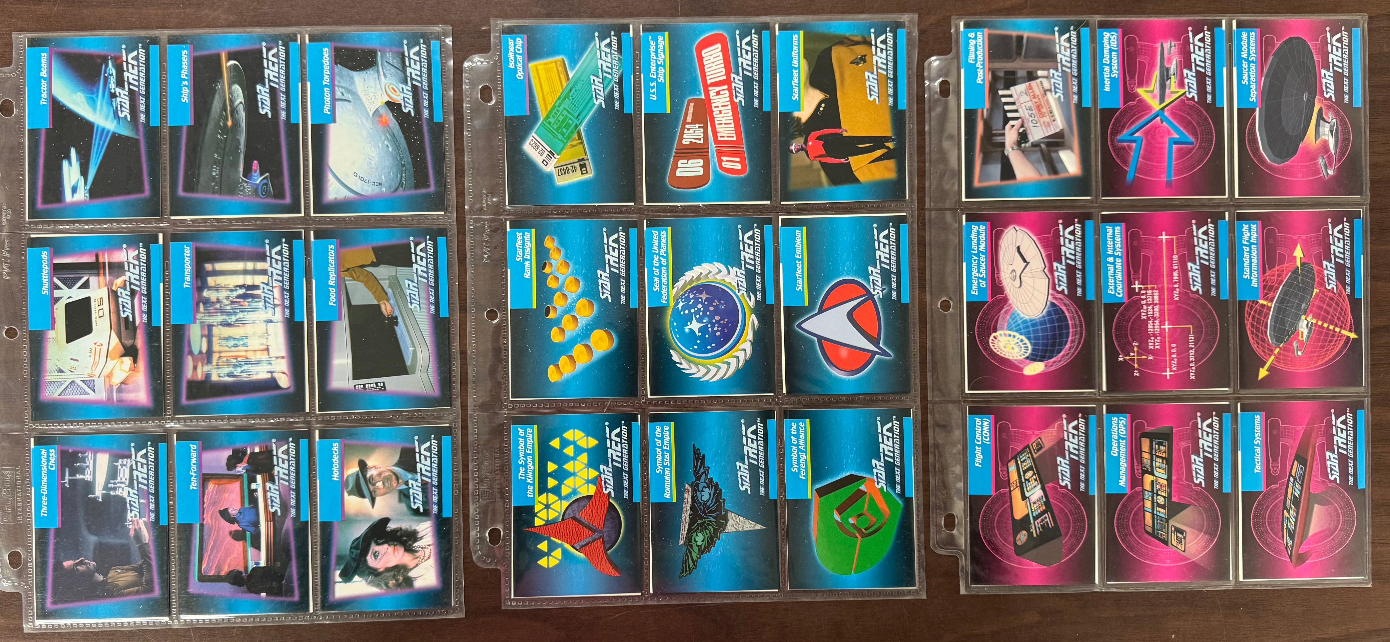 1992 Impel Star Trek The Next Generation Complete Set (120) W/ Inserts and Promo