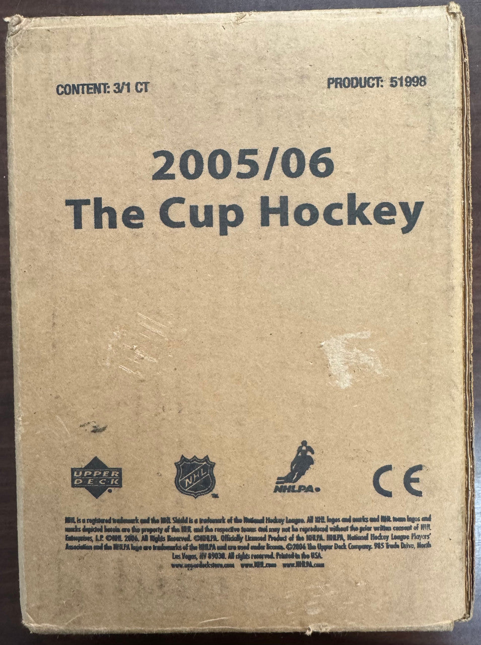 2005/06 Upper Deck The Cup Hobby Case (3) Factory Sealed