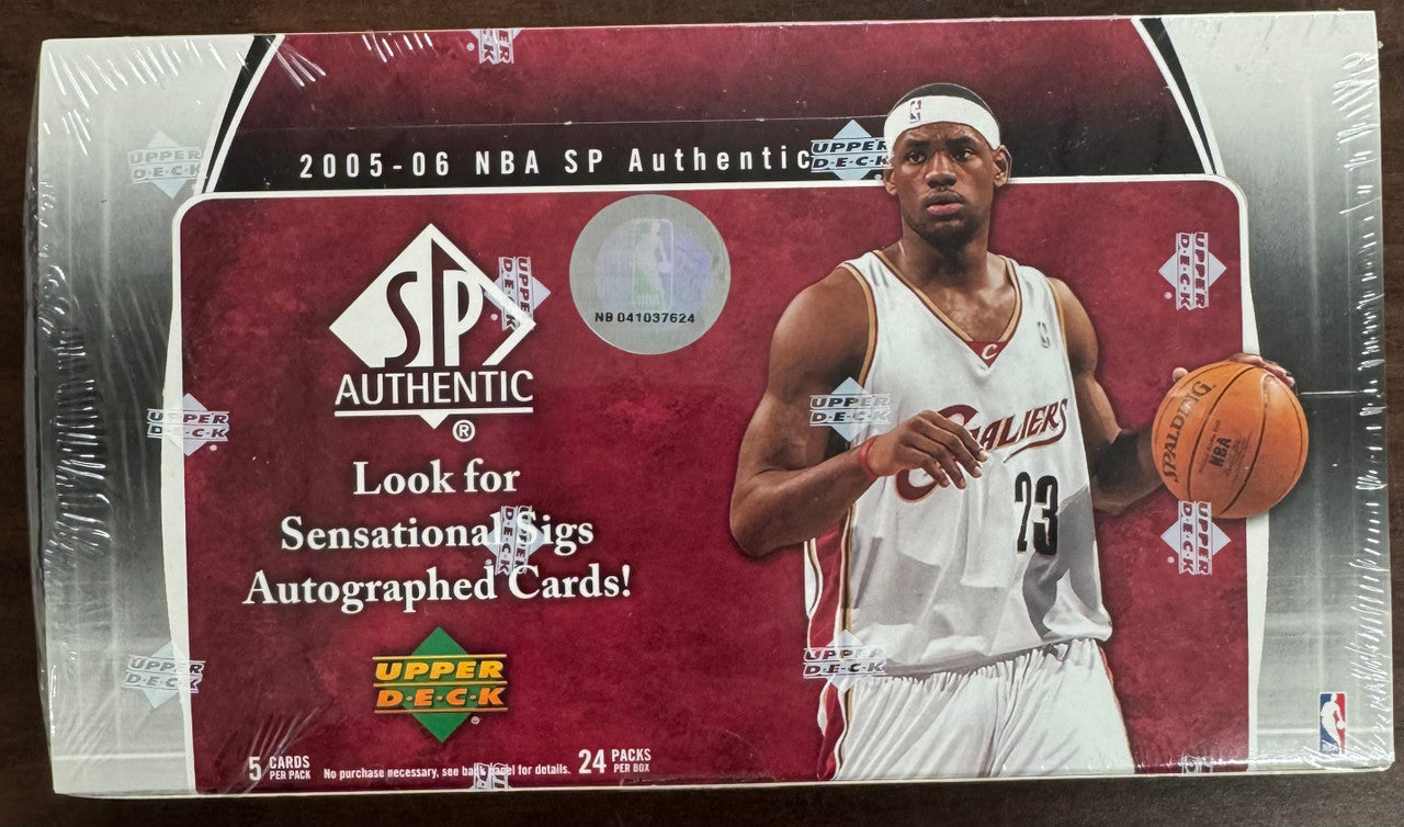 2005/06 Upper Deck SP Authentic Basketball Hobby Box Factory Sealed