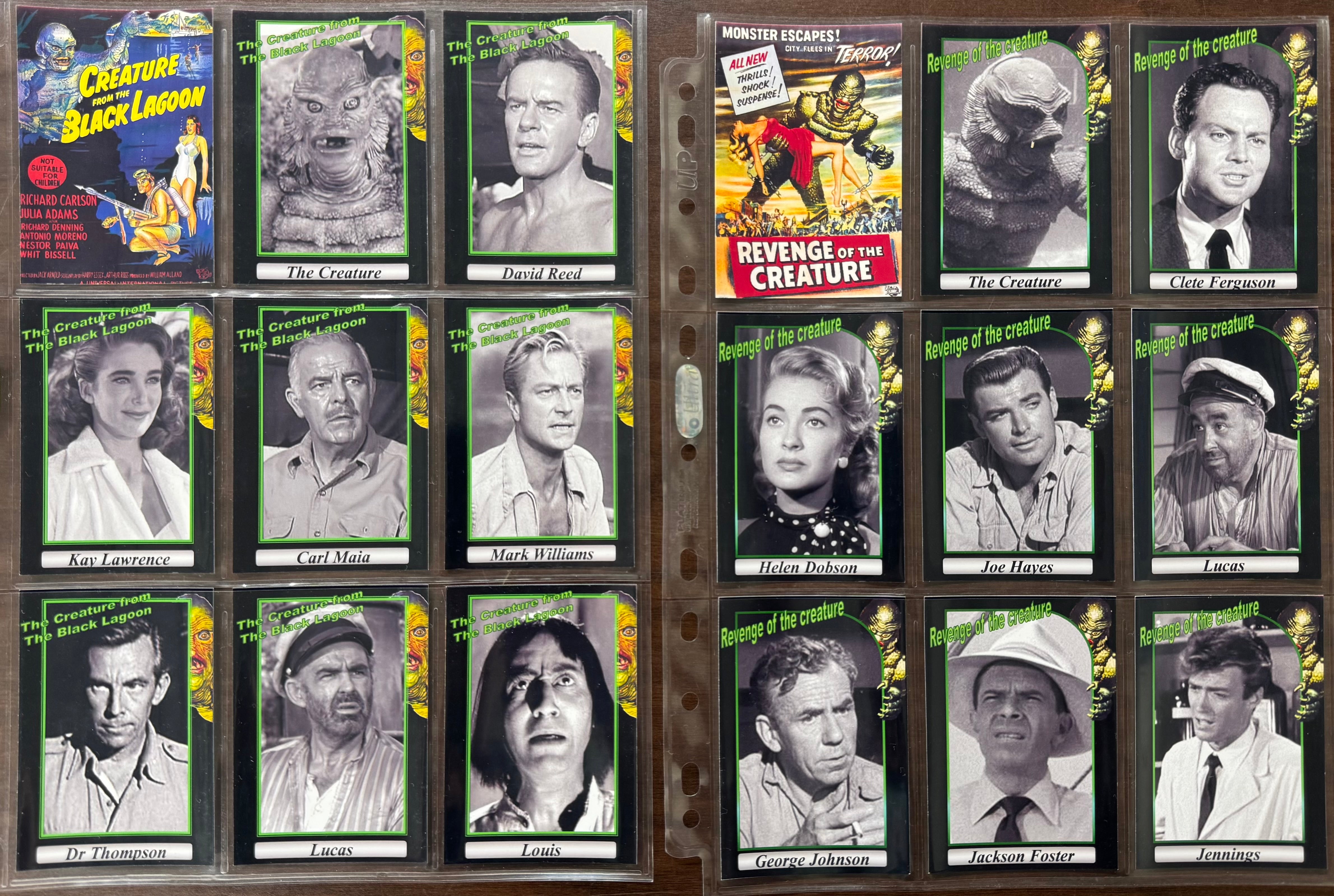 UK Custom Movie Card Set Lot, Predator, Frankenstein, Dracula