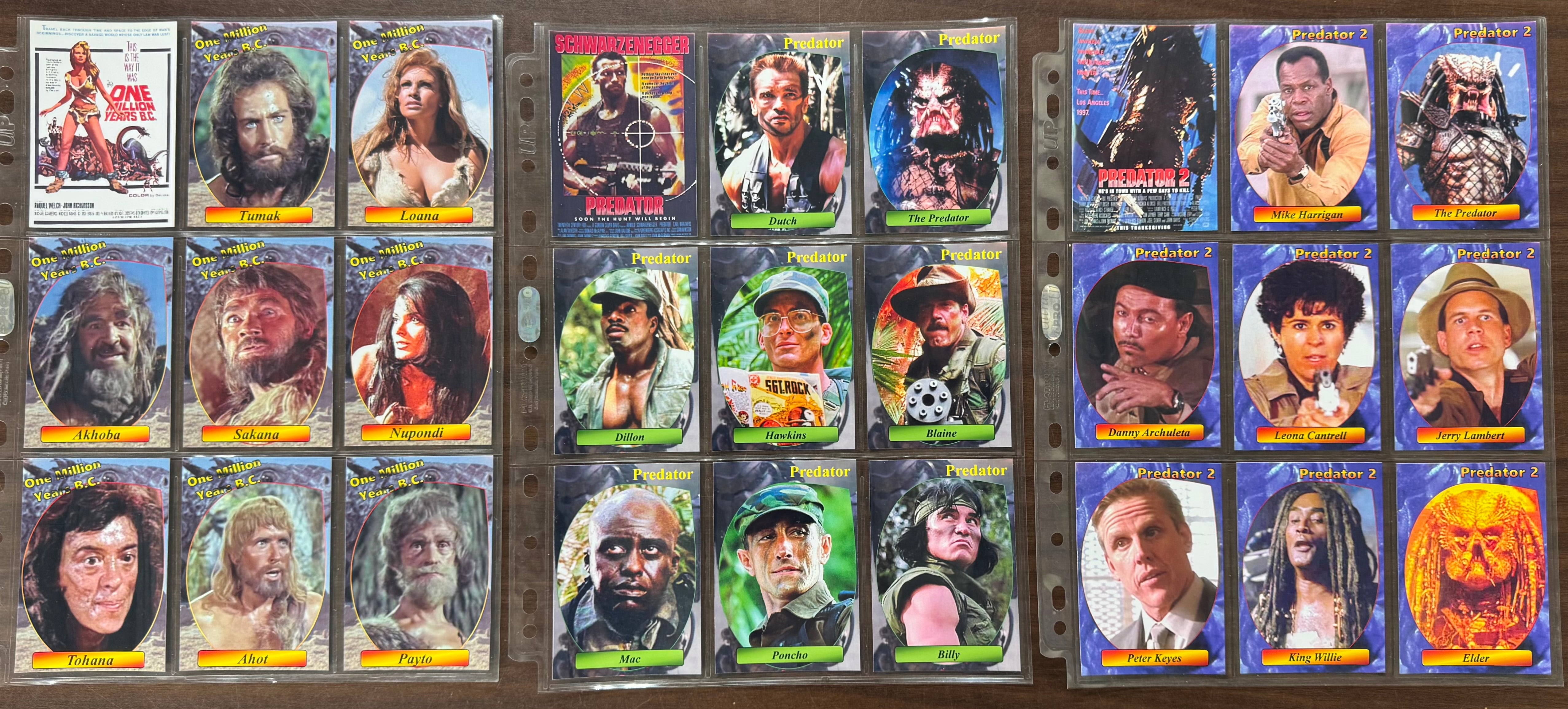 UK Custom Movie Card Set Lot, Predator, Frankenstein, Dracula