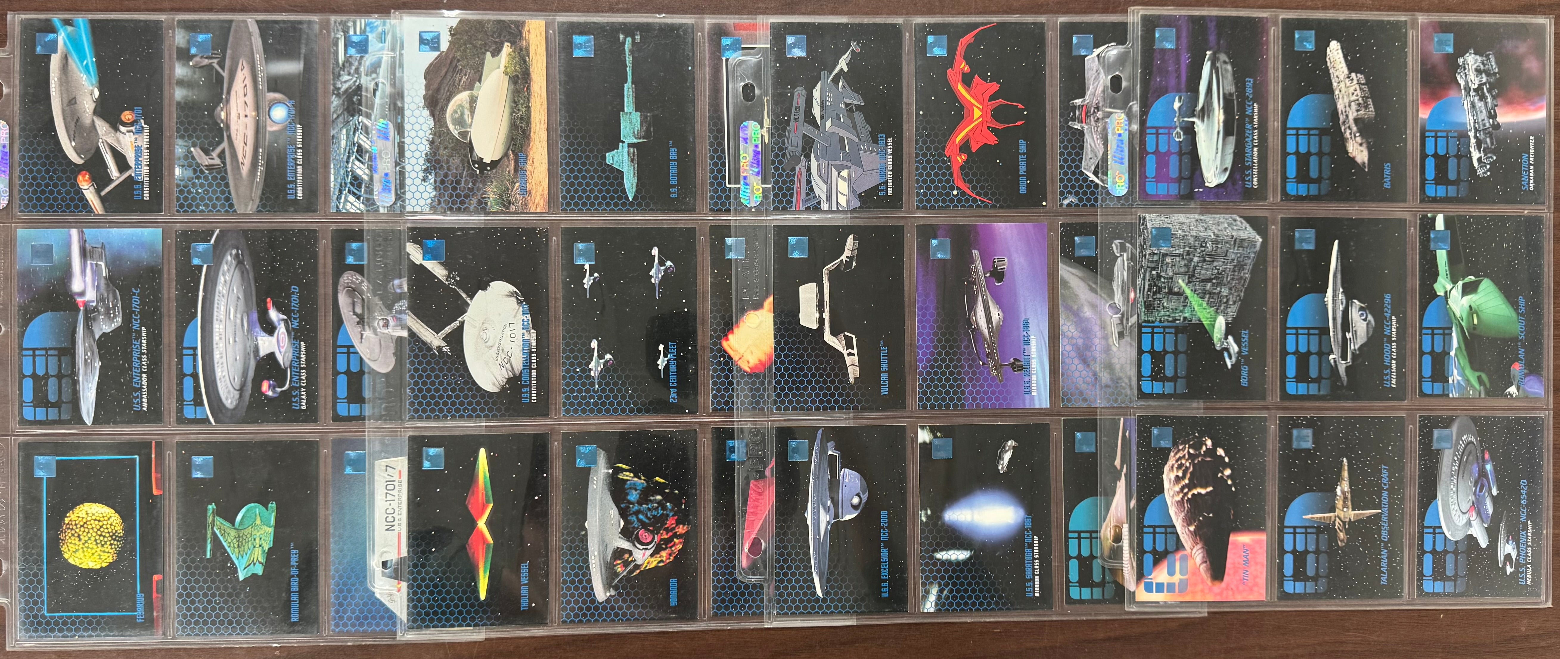 1995/96 SkyBox 30 Years of Star Trek Phase 1-3 Complete Sets (300) W/ Inserts