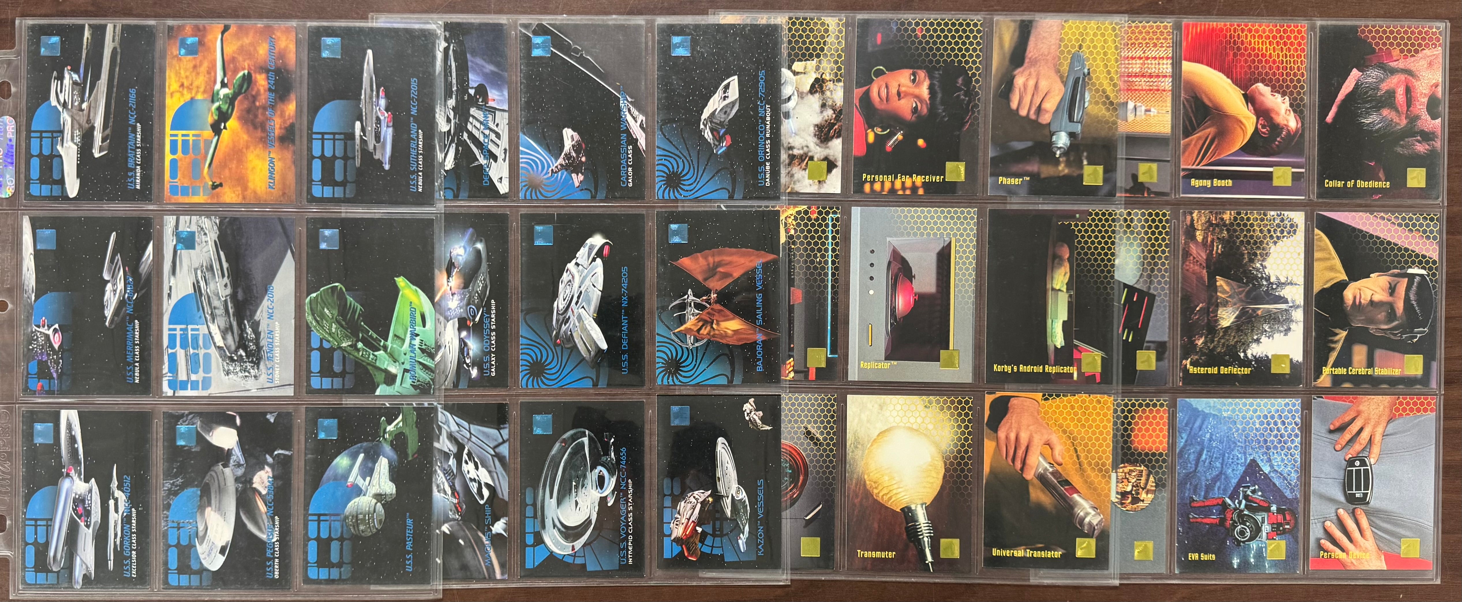 1995/96 SkyBox 30 Years of Star Trek Phase 1-3 Complete Sets (300) W/ Inserts
