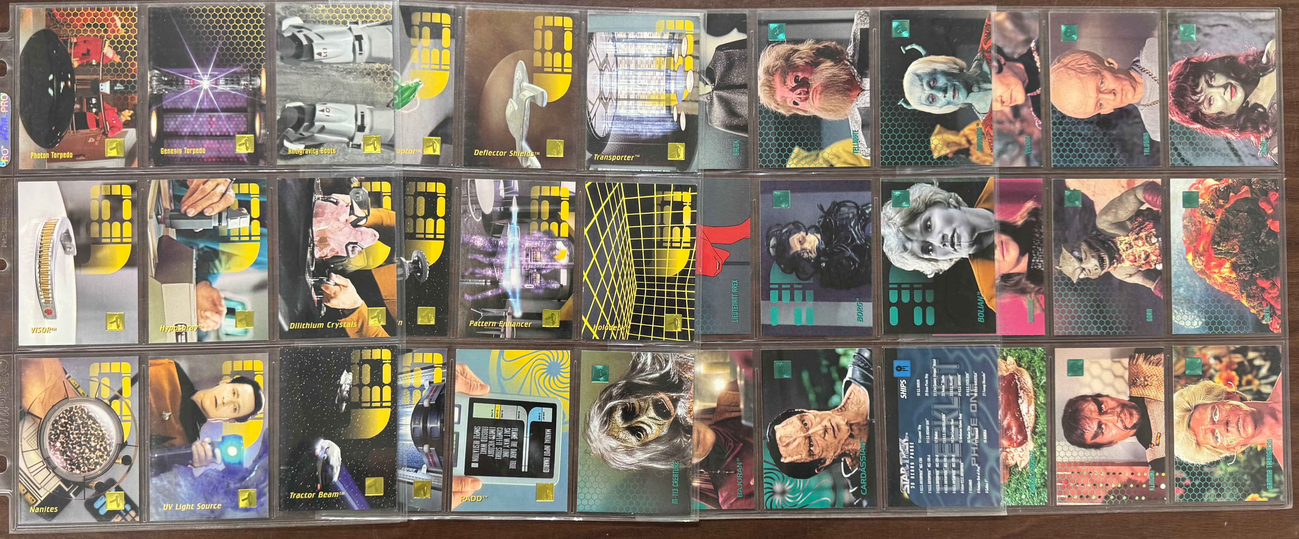 1995/96 SkyBox 30 Years of Star Trek Phase 1-3 Complete Sets (300) W/ Inserts