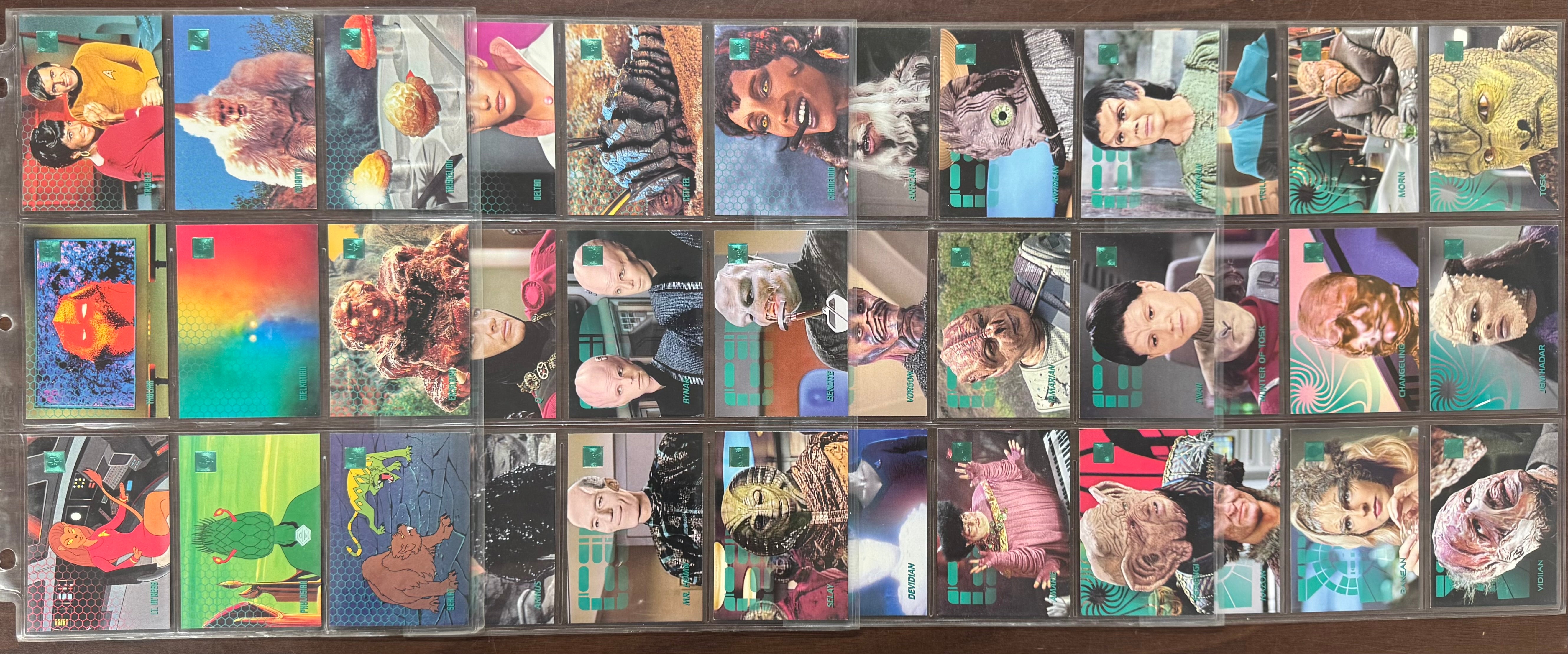 1995/96 SkyBox 30 Years of Star Trek Phase 1-3 Complete Sets (300) W/ Inserts