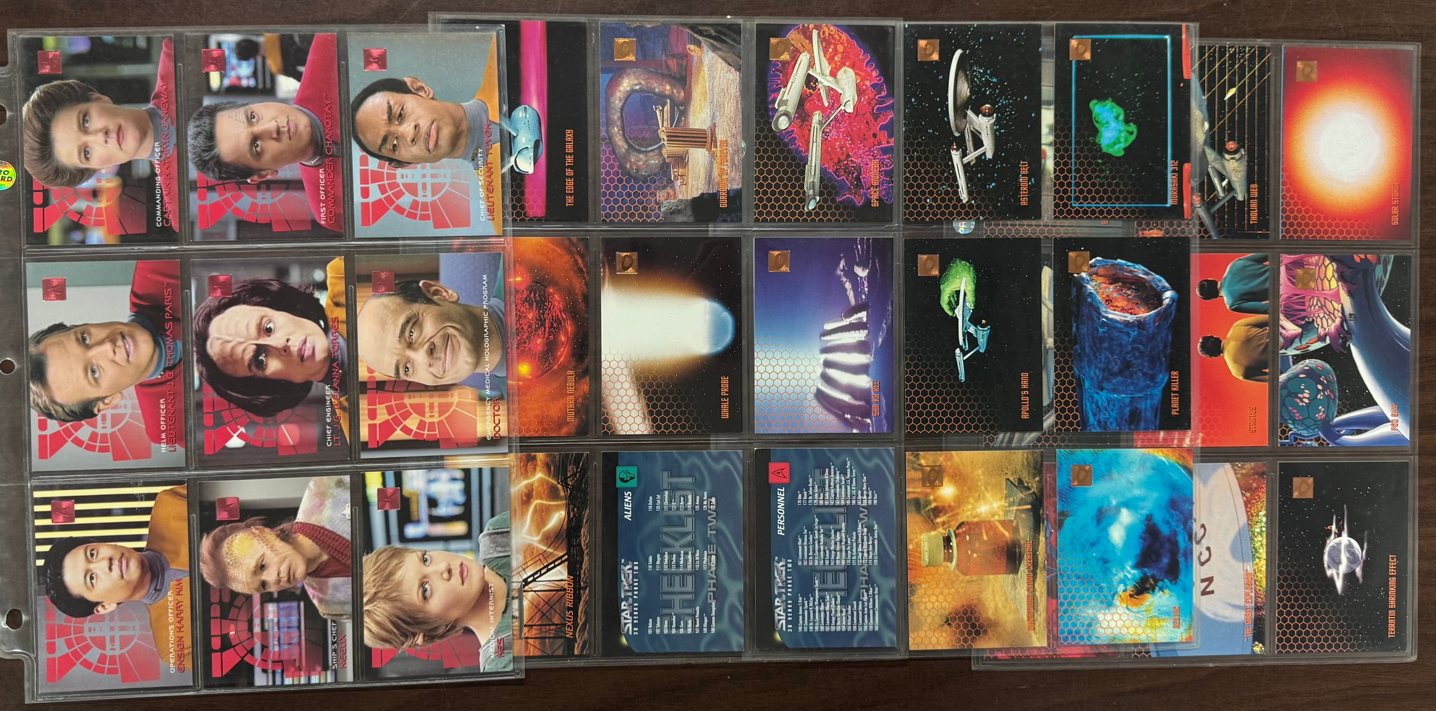 1995/96 SkyBox 30 Years of Star Trek Phase 1-3 Complete Sets (300) W/ Inserts