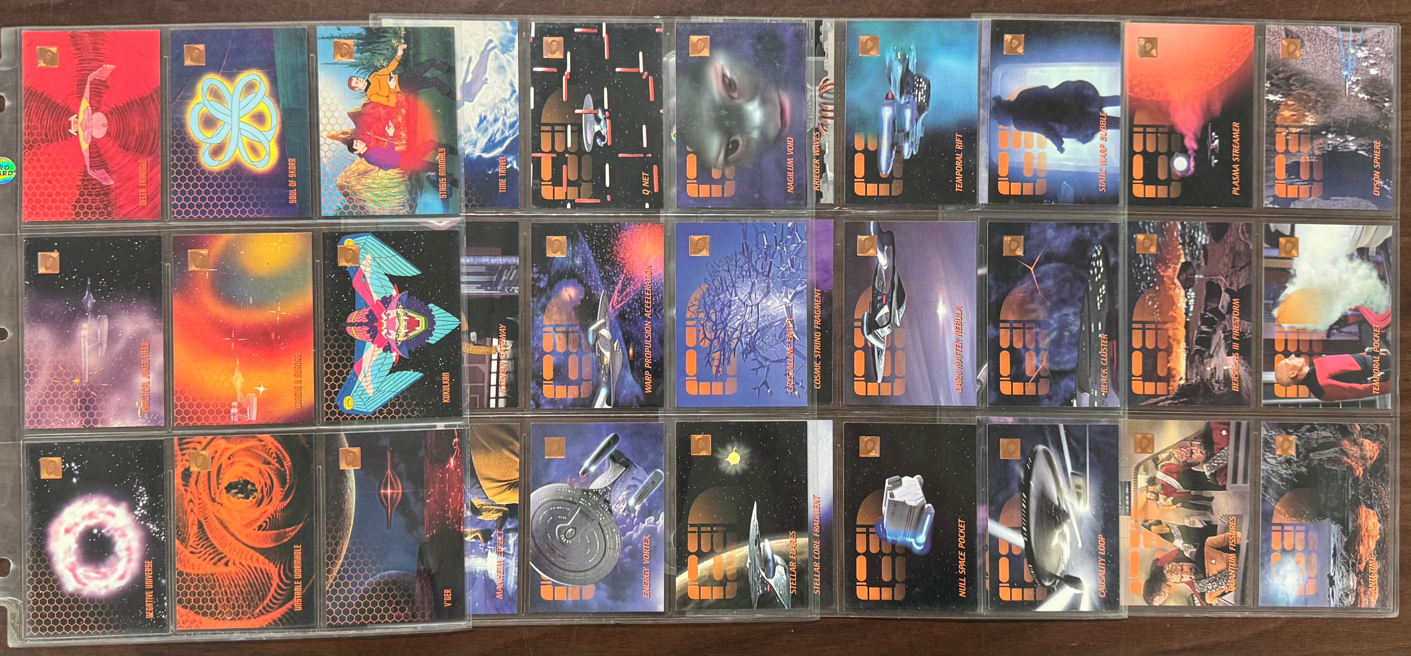 1995/96 SkyBox 30 Years of Star Trek Phase 1-3 Complete Sets (300) W/ Inserts