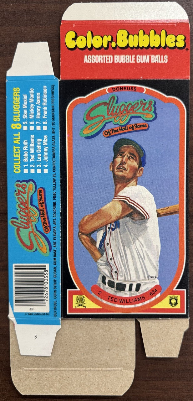 1985 Donruss Bubble Gum Empty Box Lot of 8 (5 Different 3 Duplicates)