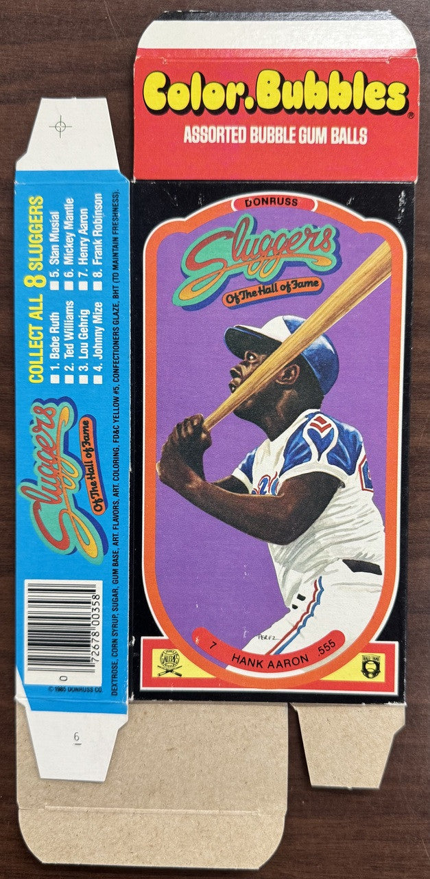 1985 Donruss Bubble Gum Empty Box Lot of 8 (5 Different 3 Duplicates)