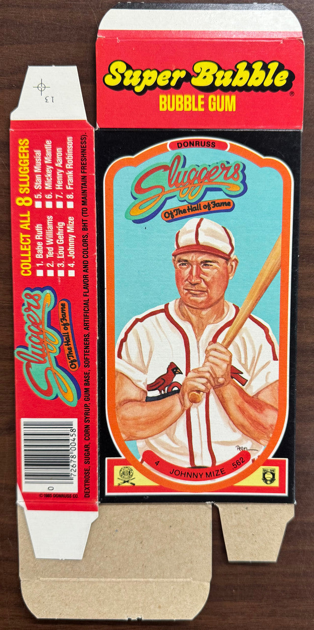 1985 Donruss Bubble Gum Empty Box Lot of 8 (5 Different 3 Duplicates)