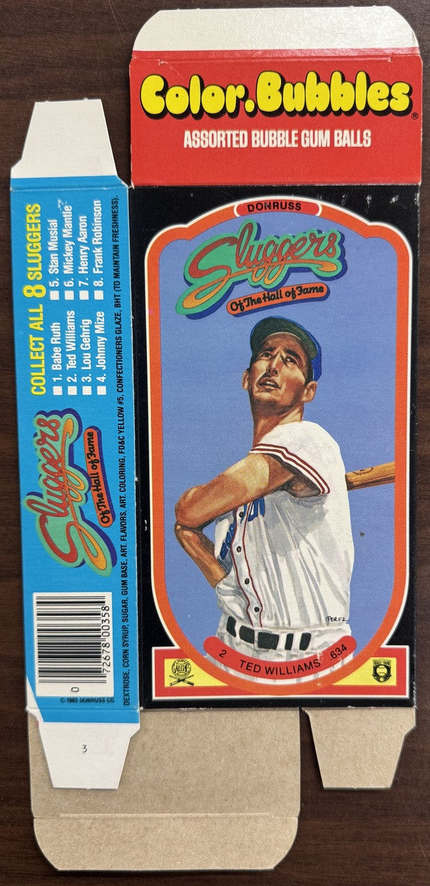 1985 Donruss Bubble Gum Empty Box Lot of 8 (5 Different 3 Duplicates)