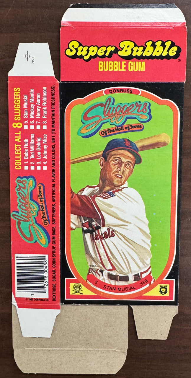 1985 Donruss Bubble Gum Empty Box Lot of 8 (5 Different 3 Duplicates)