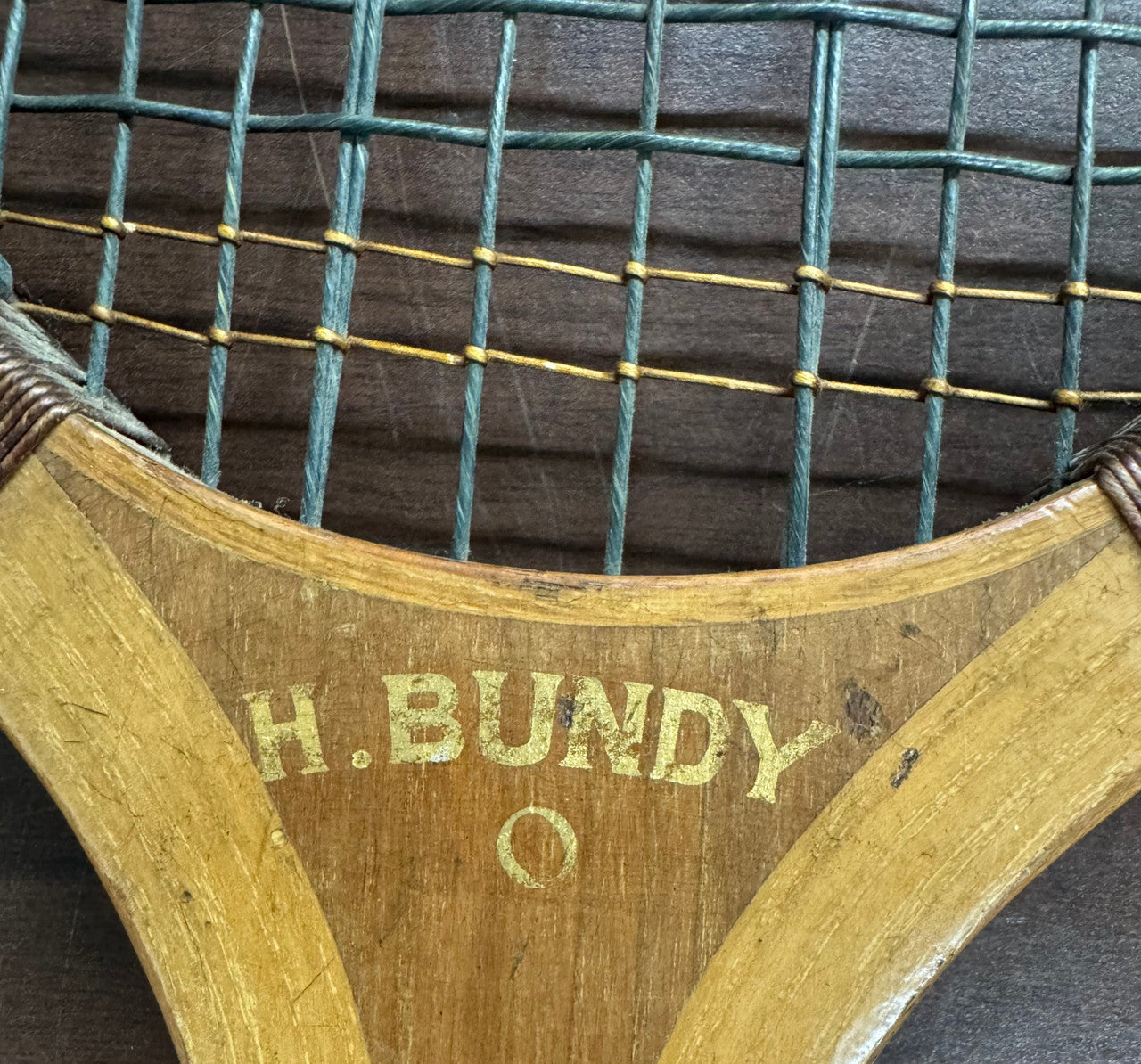 Vintage 1913 Ty Cobb W.B Jarvis Tennis Racket Detroit Tigers Baseball HOF