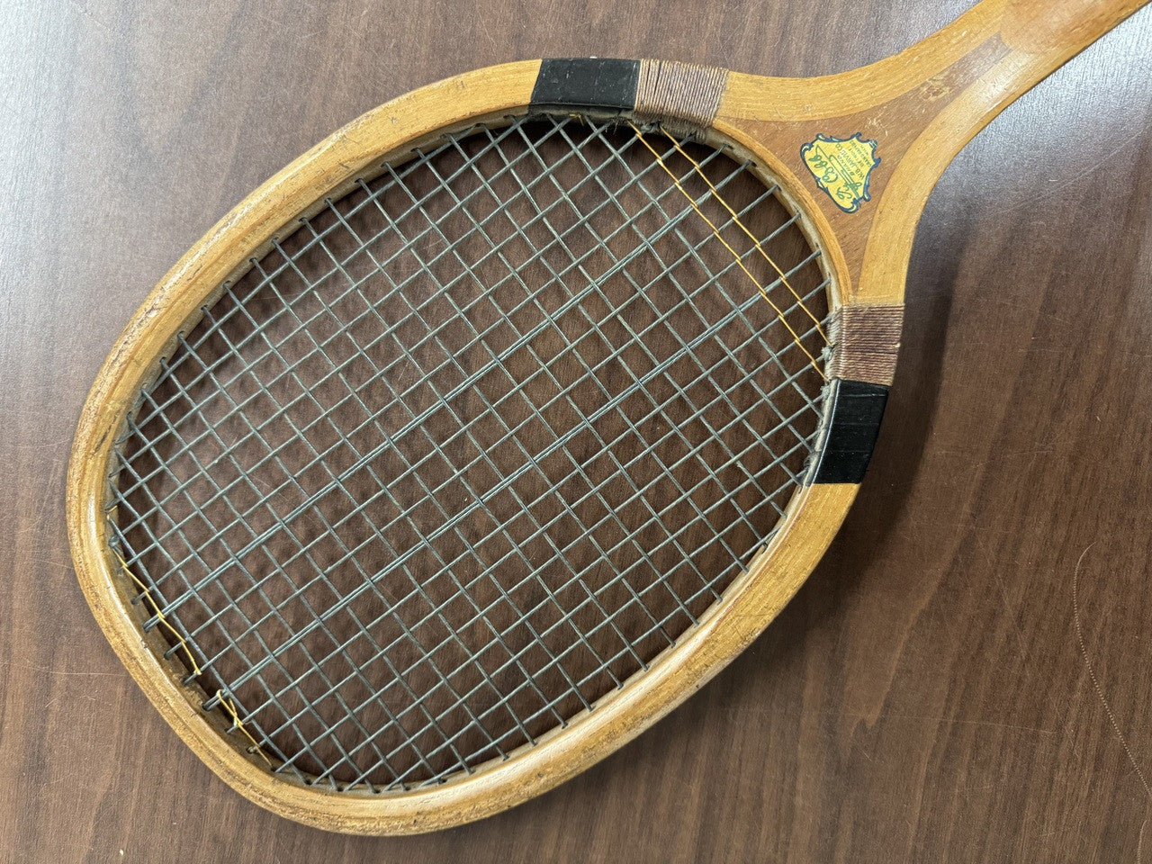 Vintage 1913 Ty Cobb W.B Jarvis Tennis Racket Detroit Tigers Baseball HOF