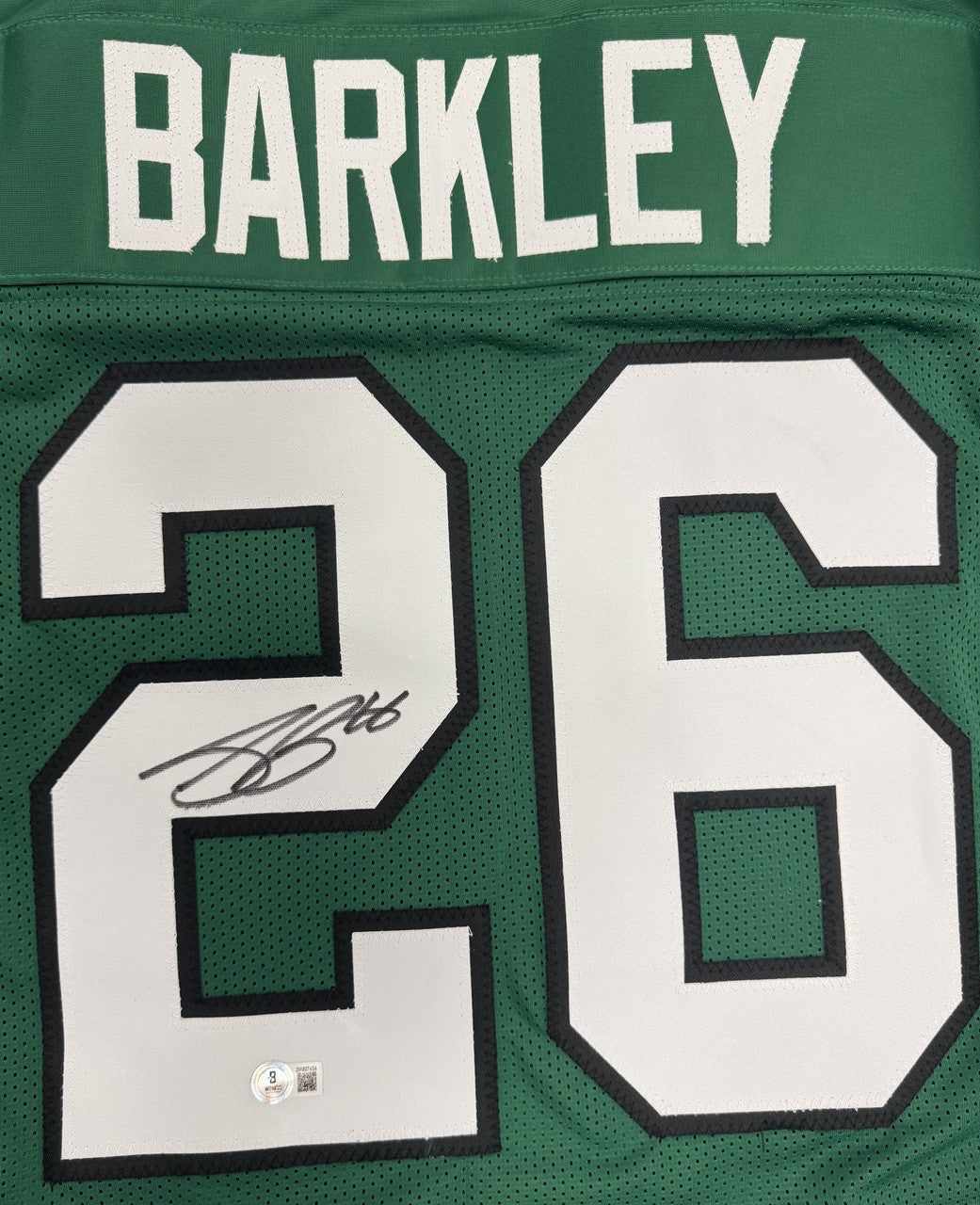 Saquon Barkley Signed Autographed Jersey Custom Eagles BAS