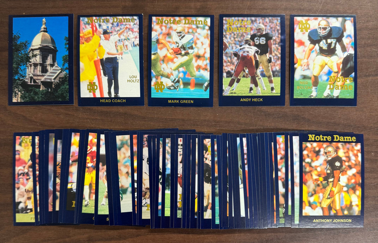 1988 Notre Dame Football Complete Team Set (60) NM-MT