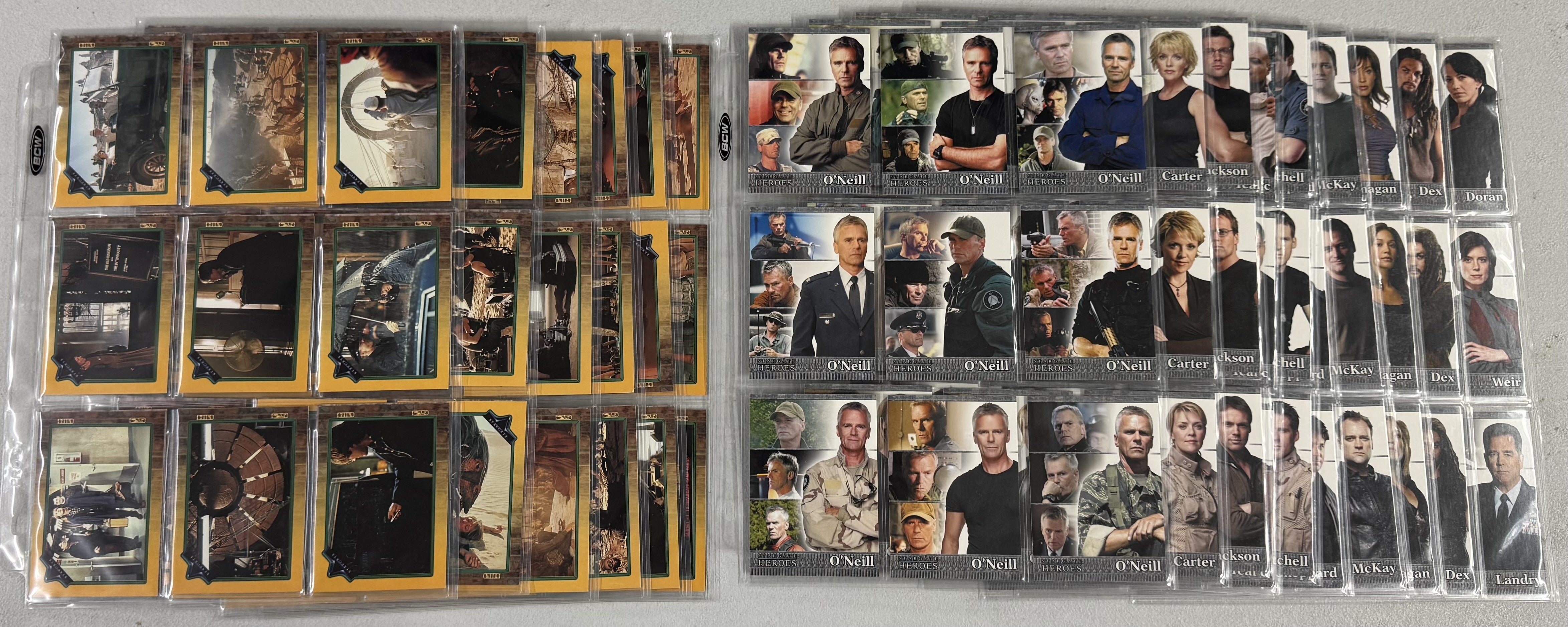 1994/2009 Collect-A-Card/Rittenhouse Stargate Complete Collector Card Sets