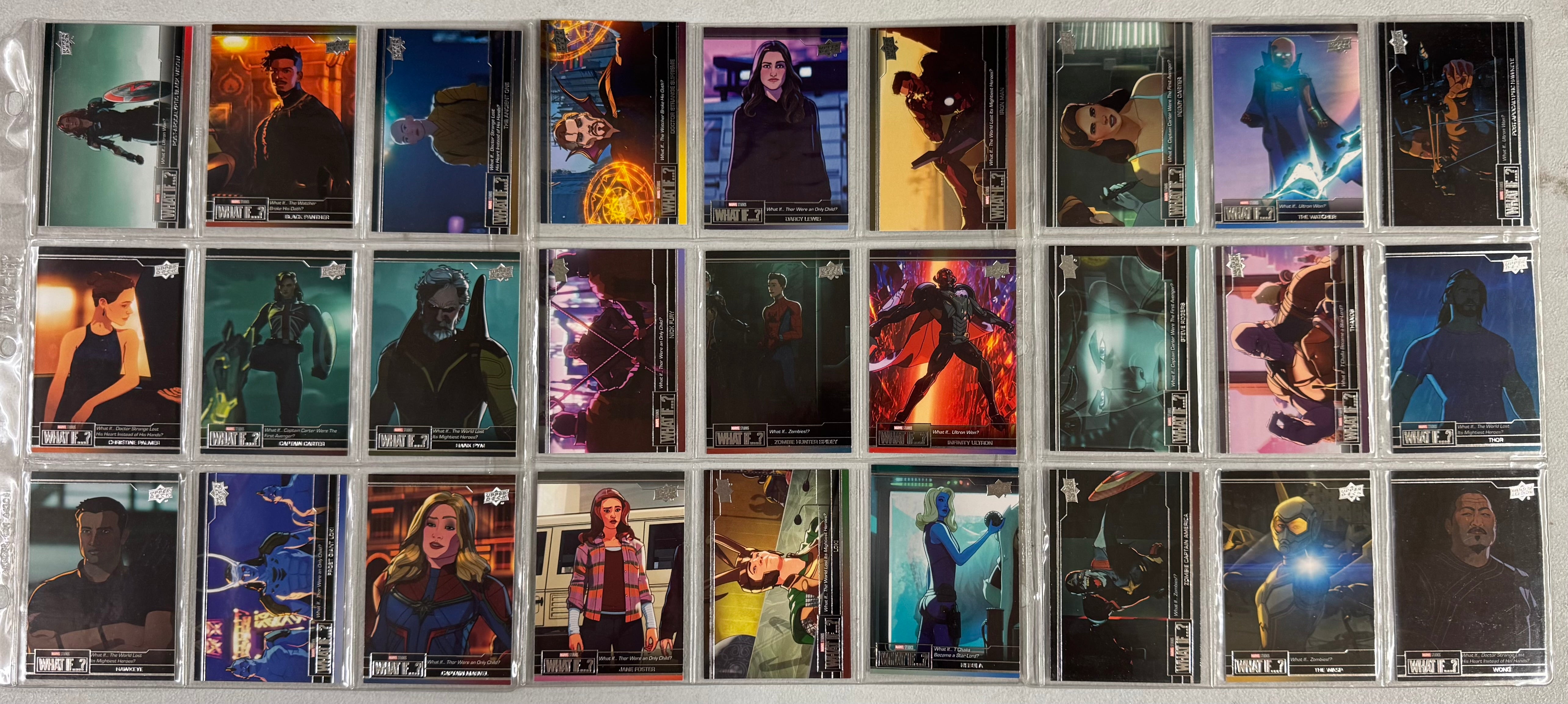 2024 Upper Deck Marvel Studios What If...? Complete Card Set (50)