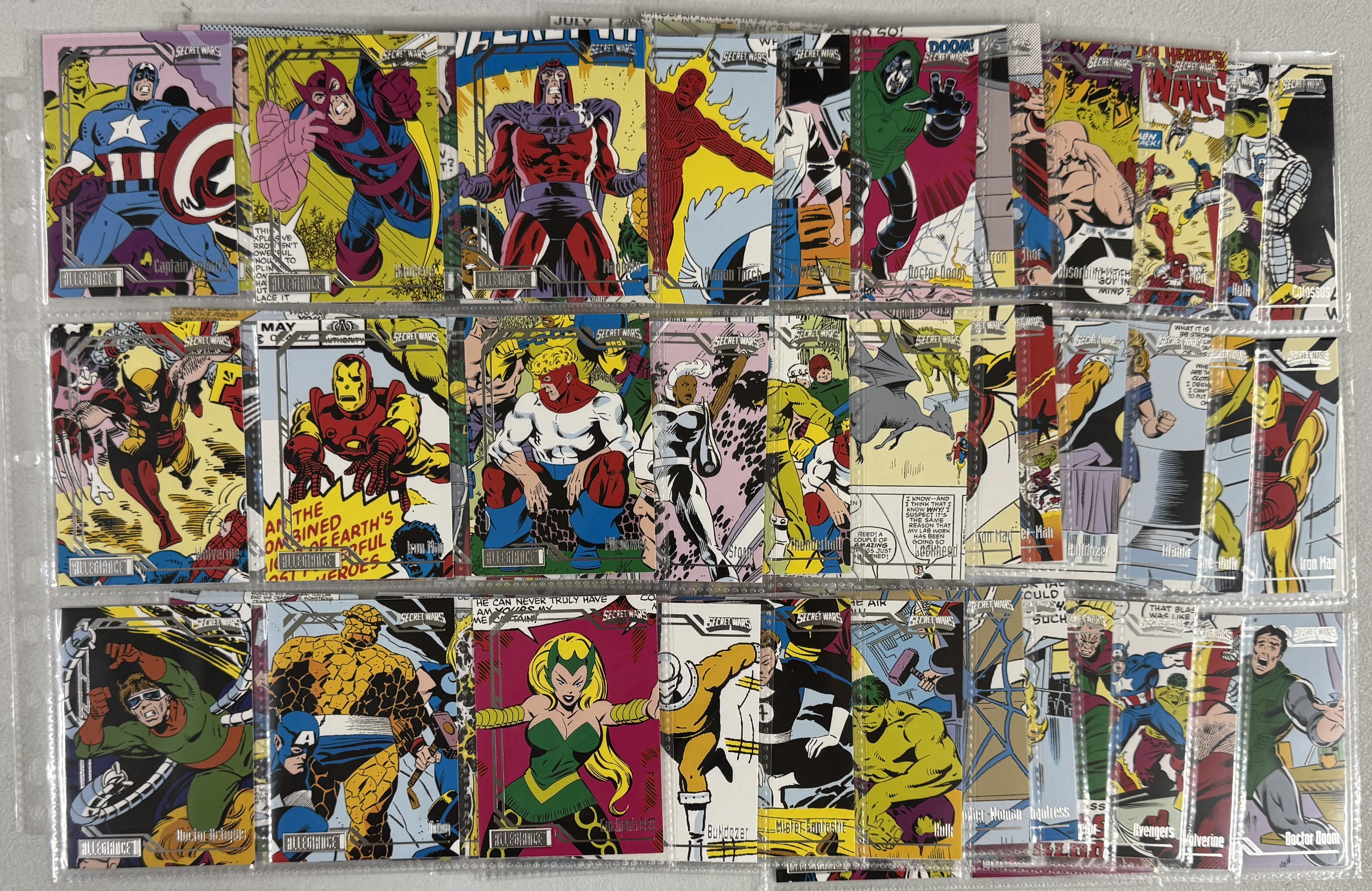 2024 Upper Deck Marvel Allegiance Secret Wars Complete Card Set (90)