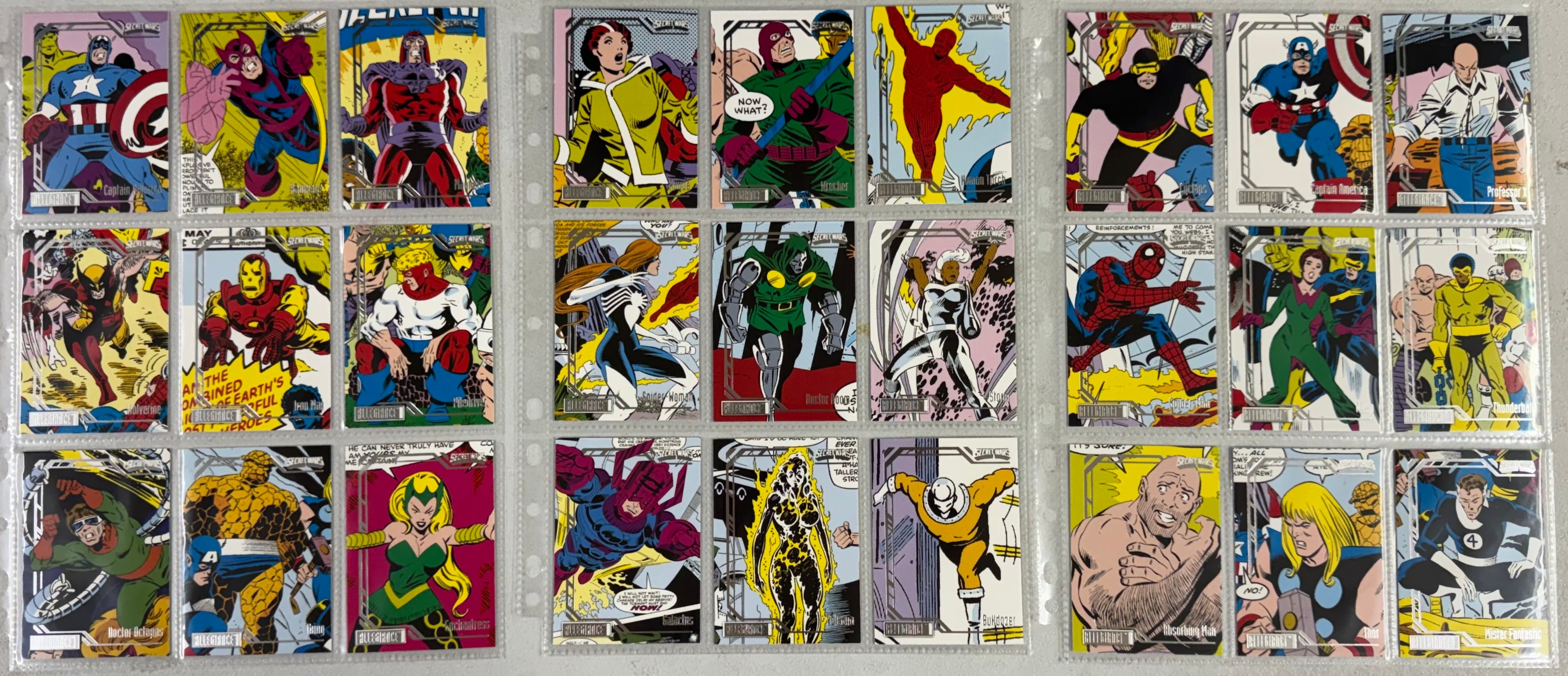 2024 Upper Deck Marvel Allegiance Secret Wars Complete Card Set (90)