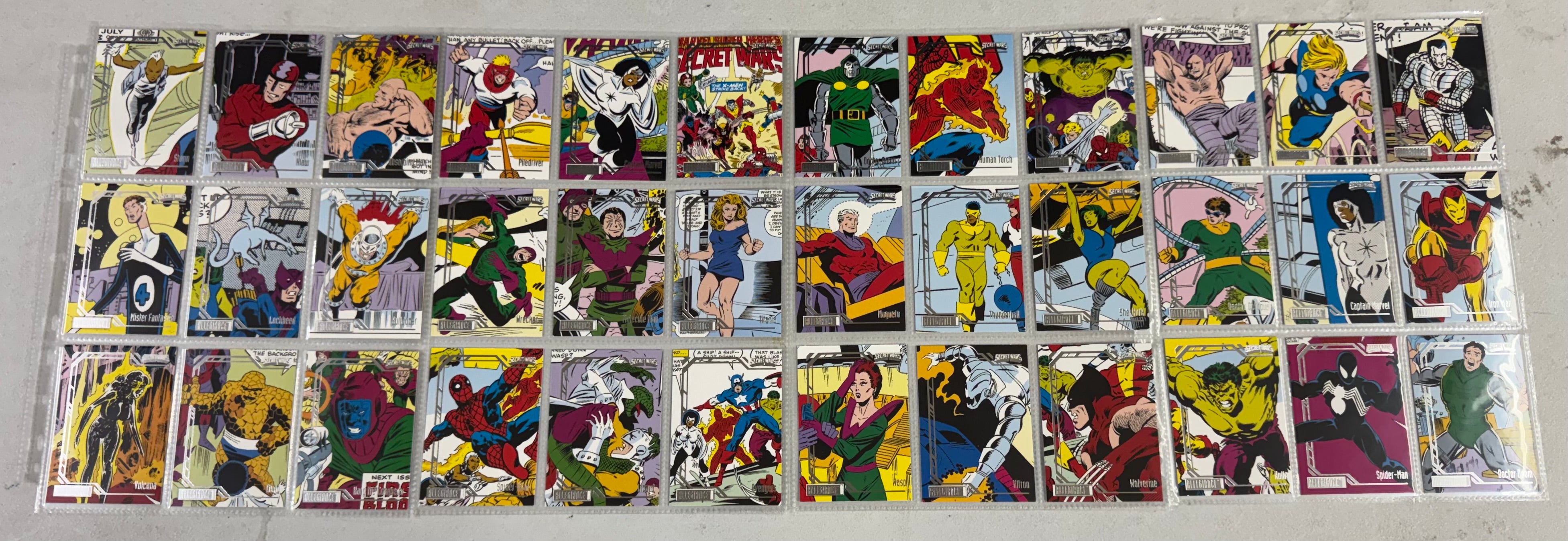 2024 Upper Deck Marvel Allegiance Secret Wars Complete Card Set (90)