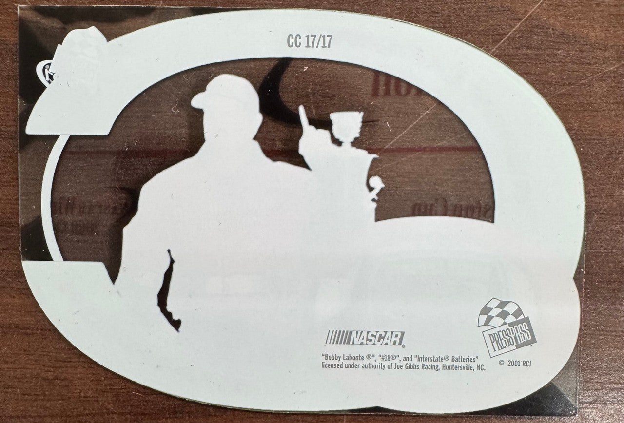 2001 Press Pass NASCAR Cup Chase Die-Cut Redemption Complete Set (17)