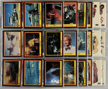 1984 Fleer V The TV Series Complete Card Set (66) W/ Stickers (22) EX-NM
