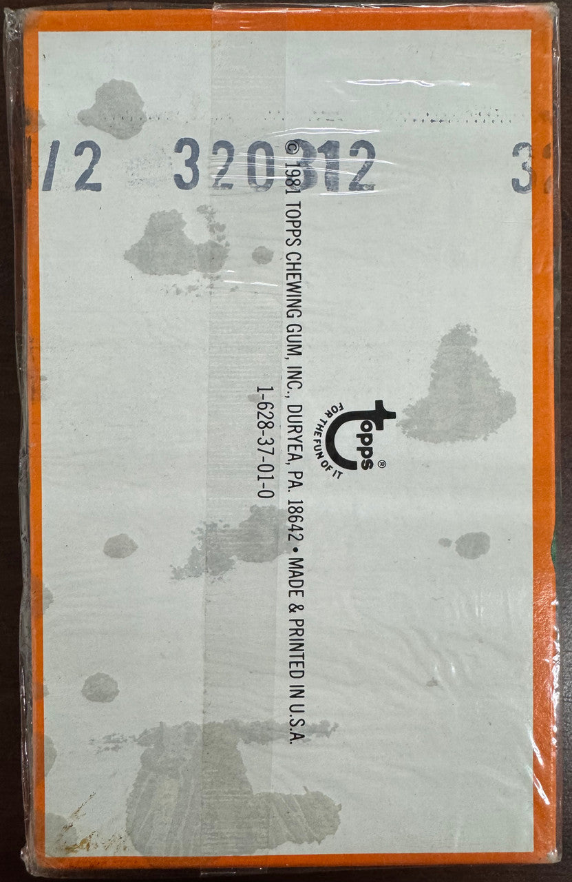 1981 Topps Thirst Break Orange Gum Box of 24 Packs Factory Sealed