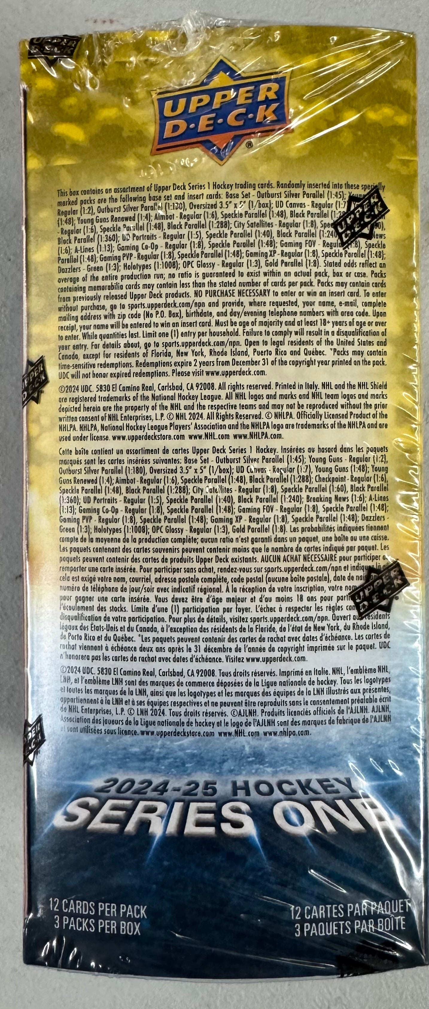2024/25 Upper Deck Series One Hockey Blaster Box