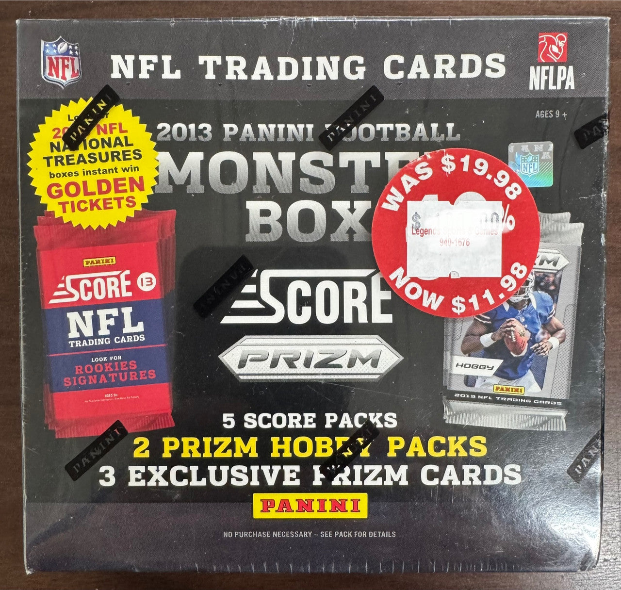 2013 Score Prizm Football Monster Box Factory Sealed