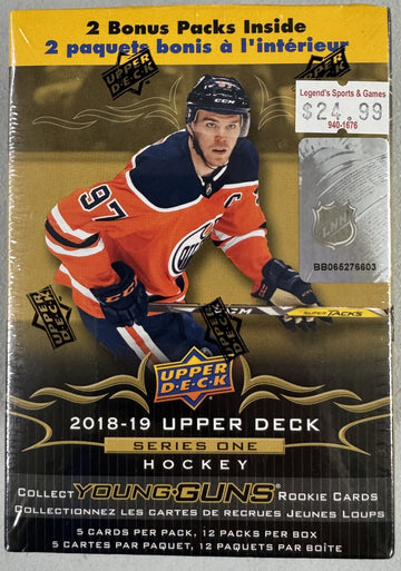 2018/19 Upper Deck Series 1 Hockey Blaster Box