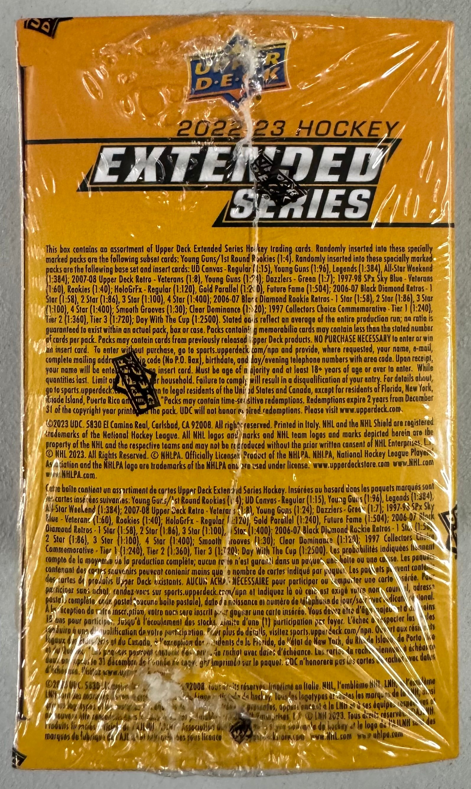 2022/23 Upper Deck Extended Series Hockey Blaster Box