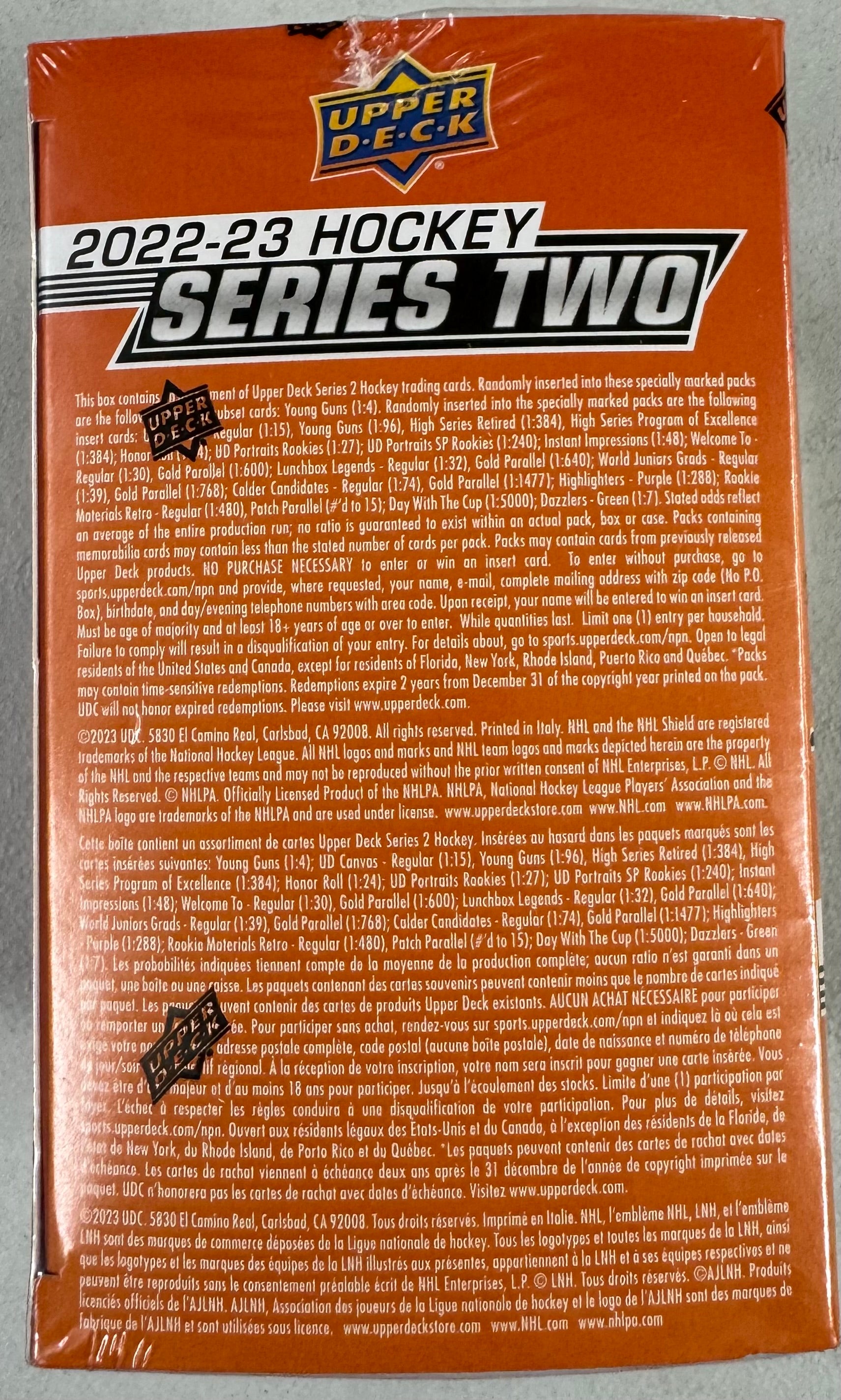 2022/23 Upper Deck Series 2 Hockey Blaster Box